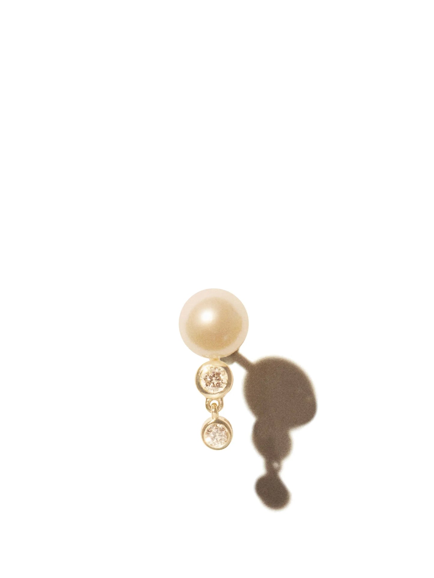 9kt yellow gold Martha pearl stud earrings