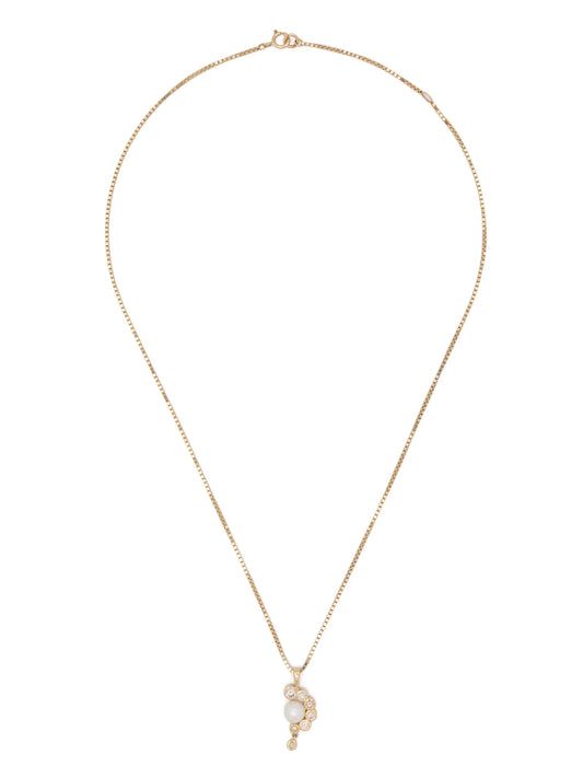 9K yellow gold Martha Nº2 diamond necklace