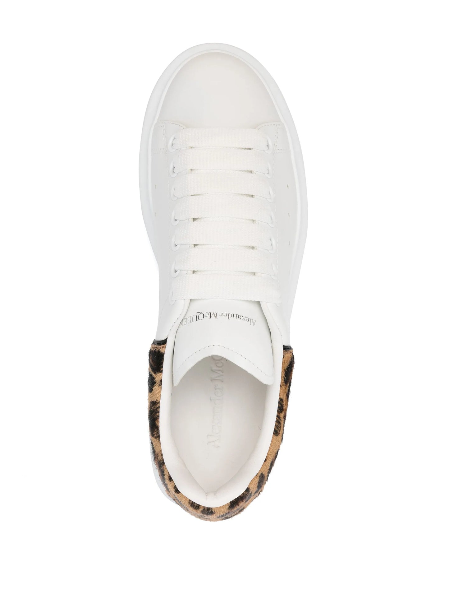 Oversized leather sneakers