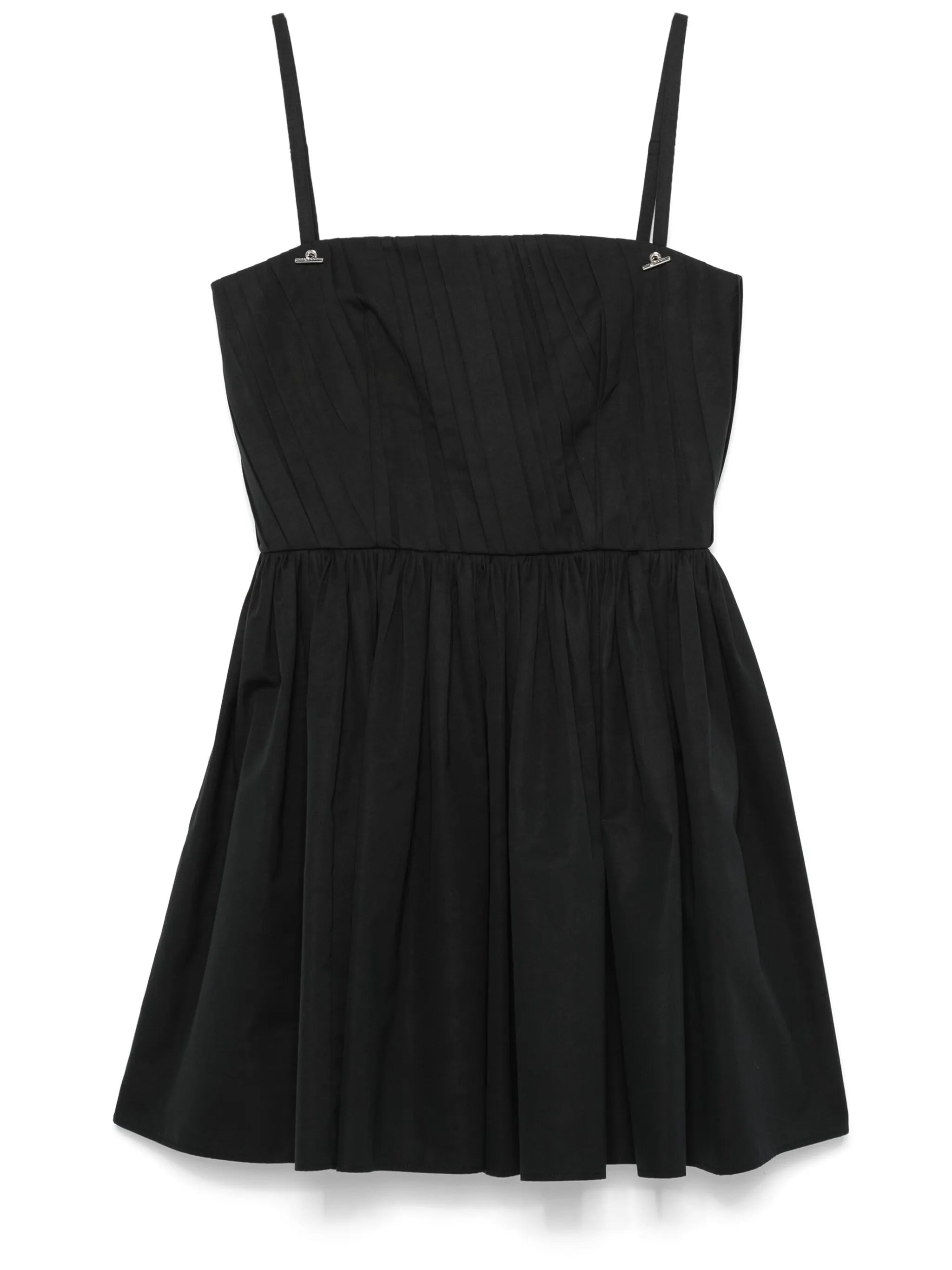 gathered mini dress