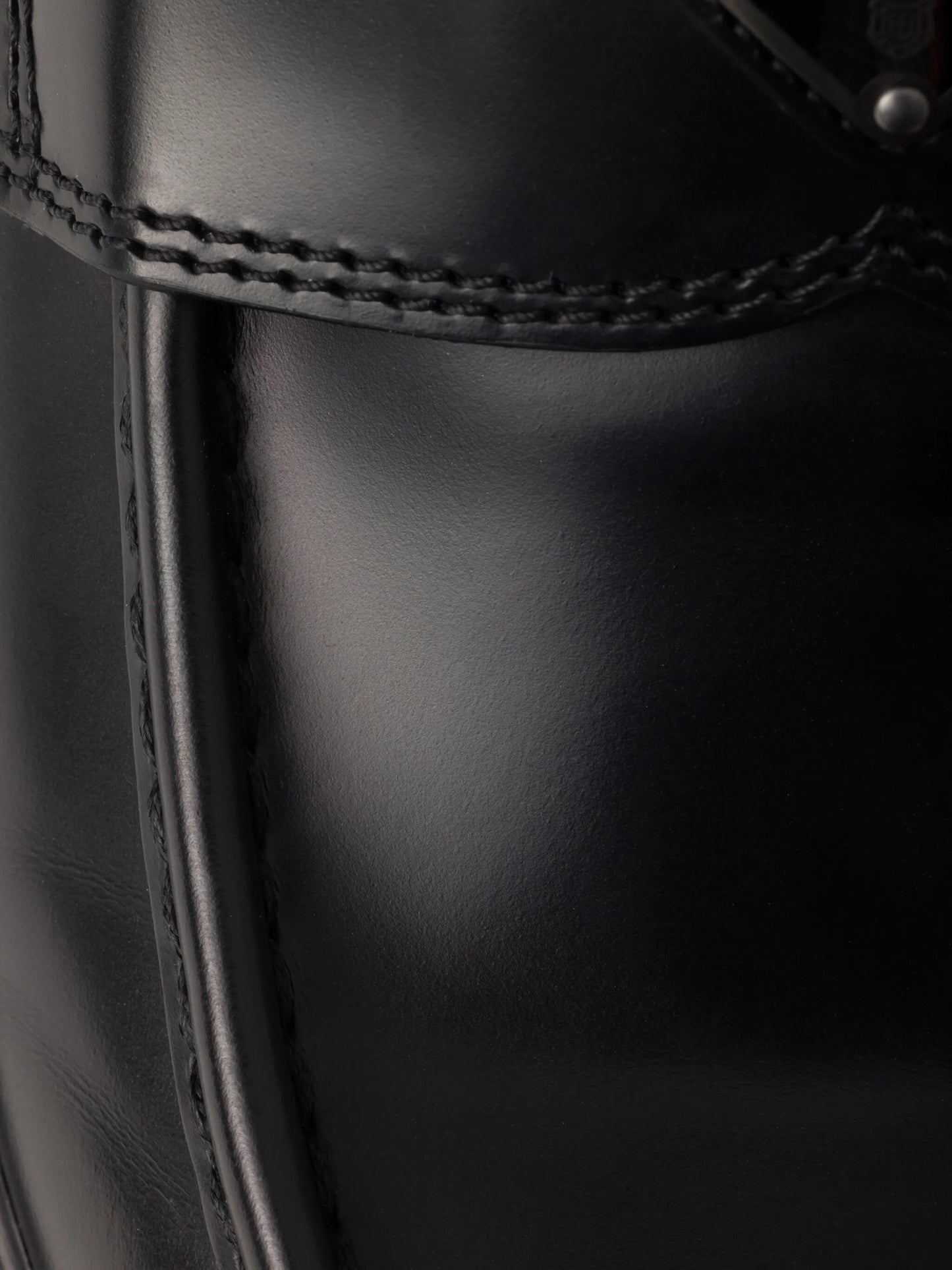 brushed leather loafers