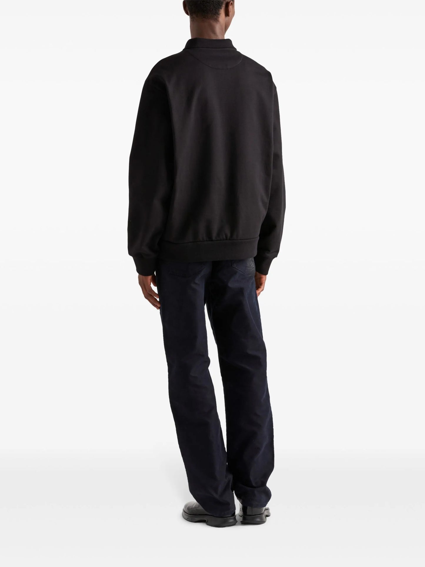 jacquard-knitted logo polo shirt