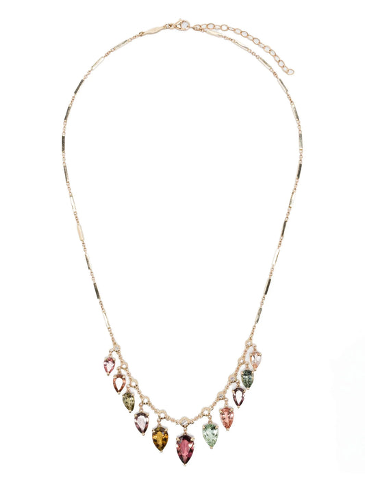 14K yellow gold Sophia diamond necklace
