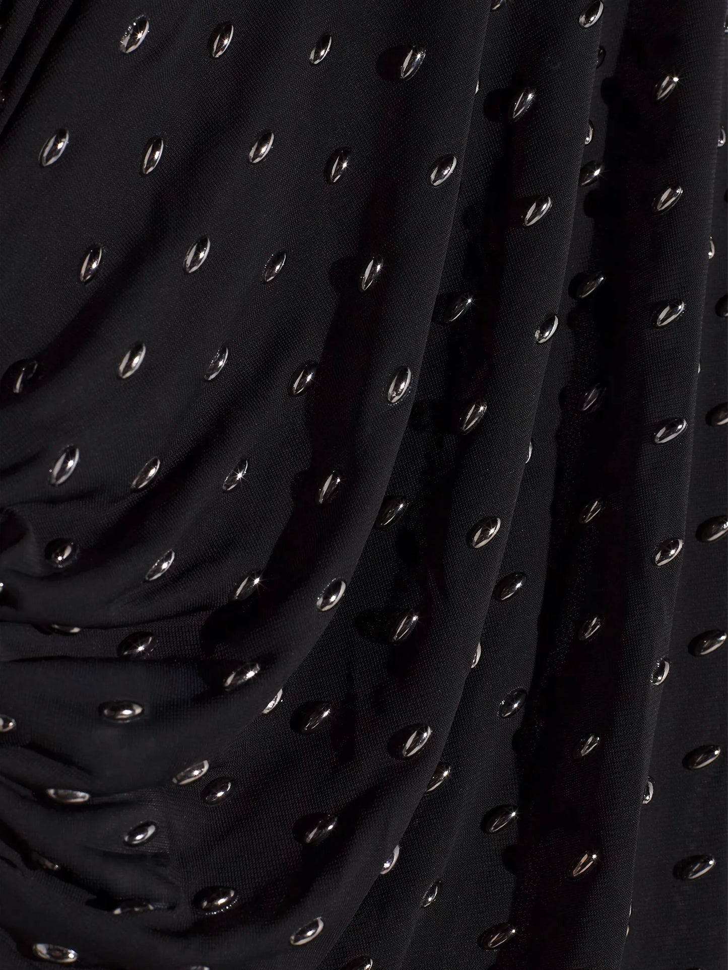 embellished high-neck midi dress