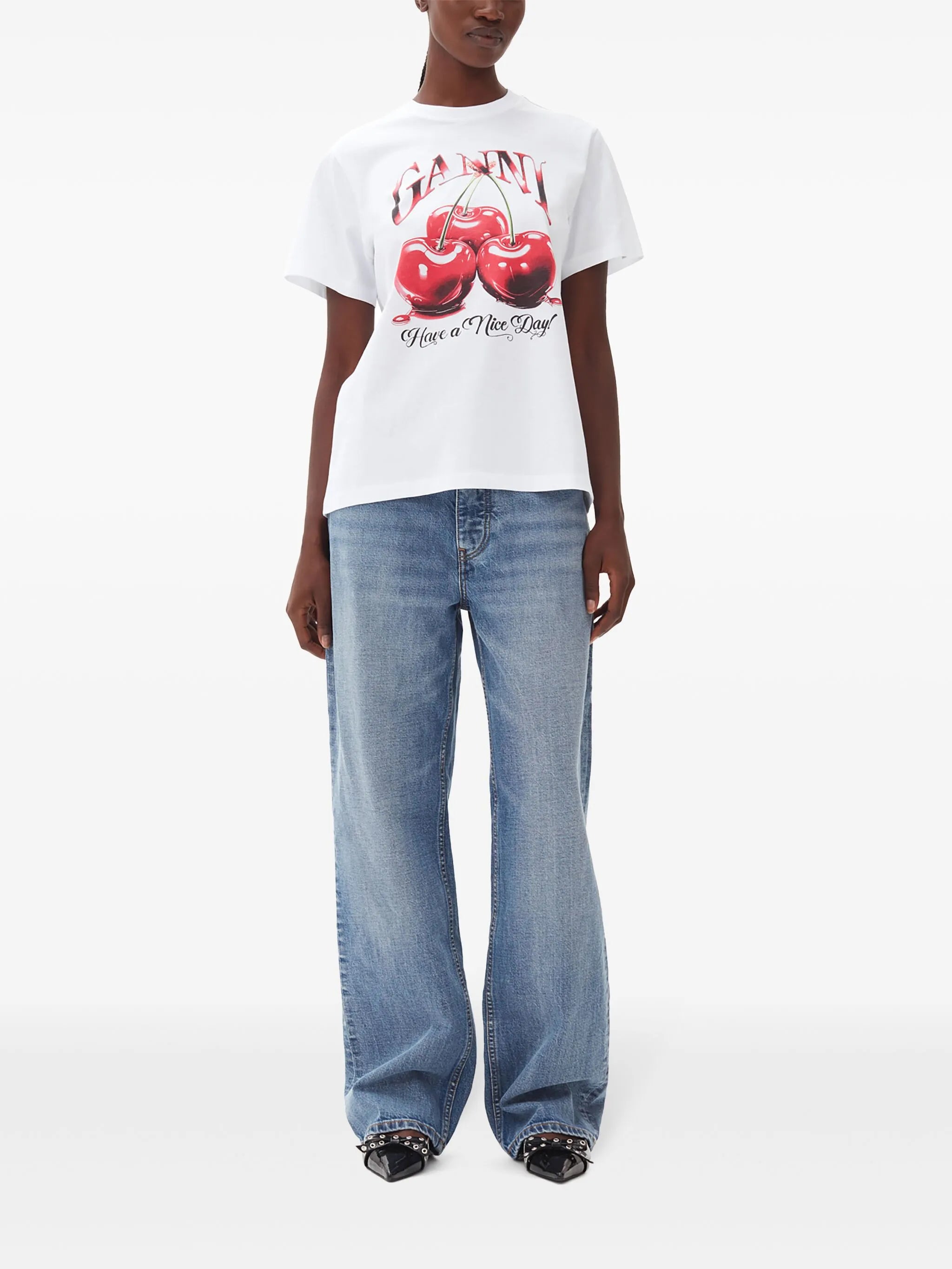 logo-print graphic t-shirt