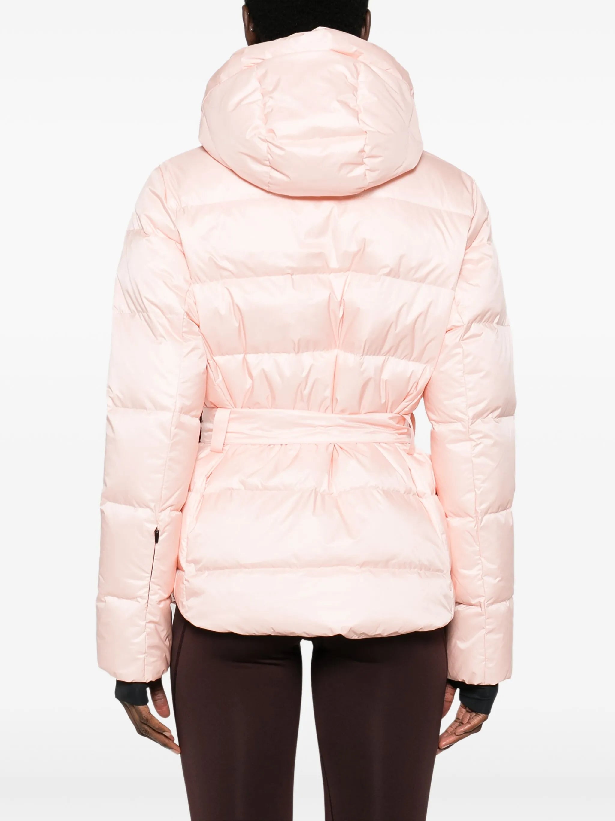 belted ski jacket