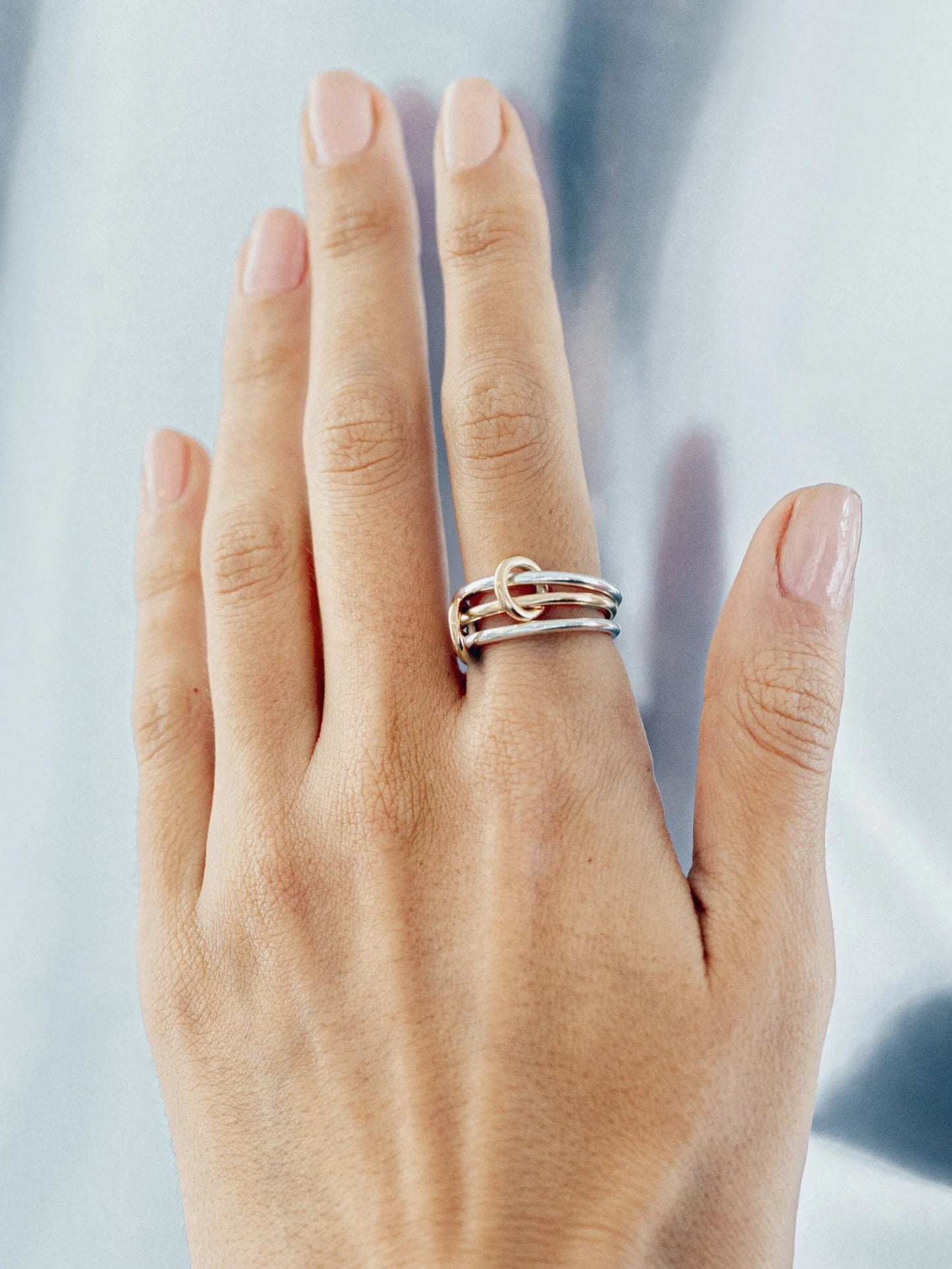 18kt yellow gold Solarium ring