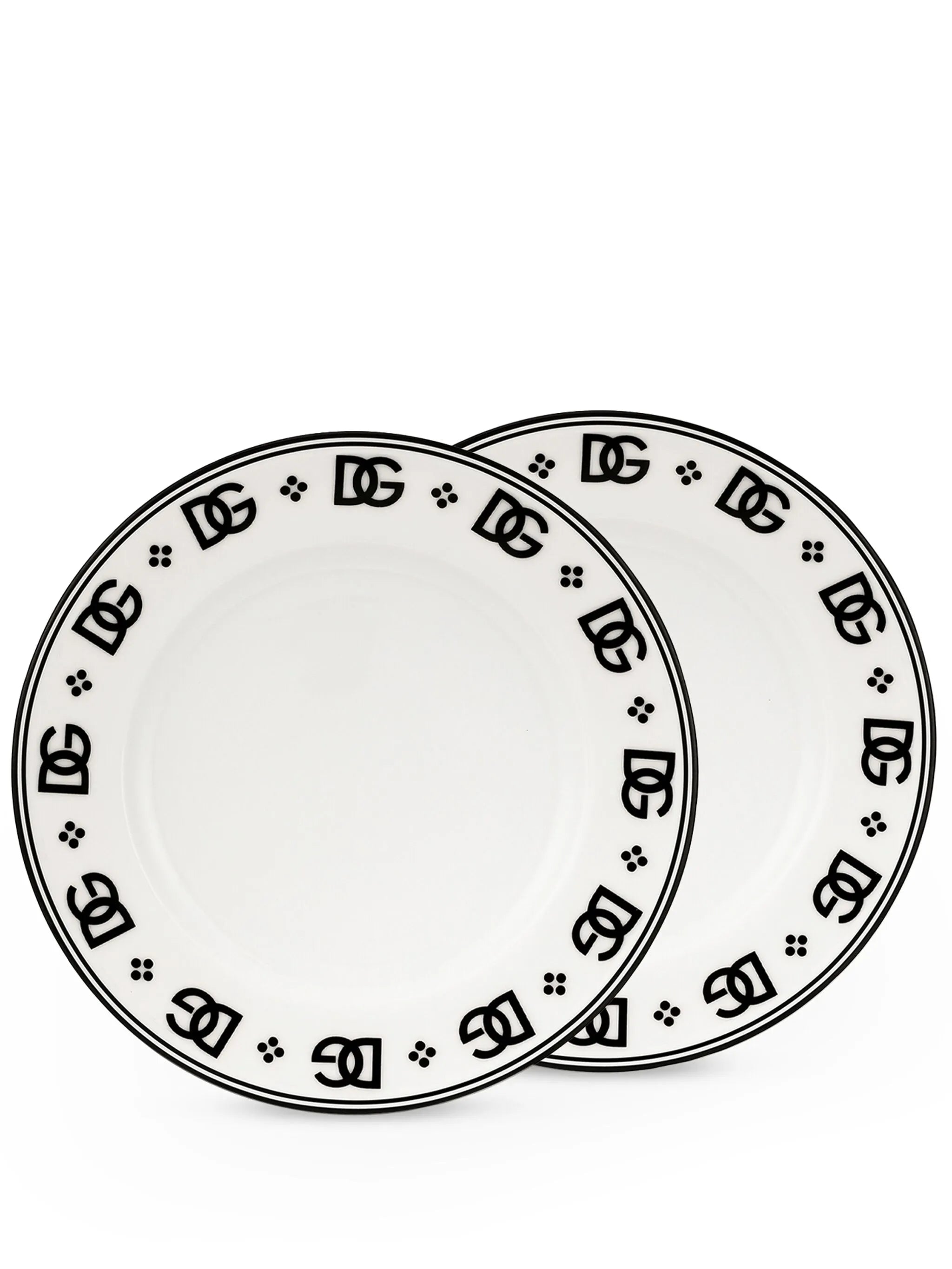 DG logo porcelain plate (set of two)