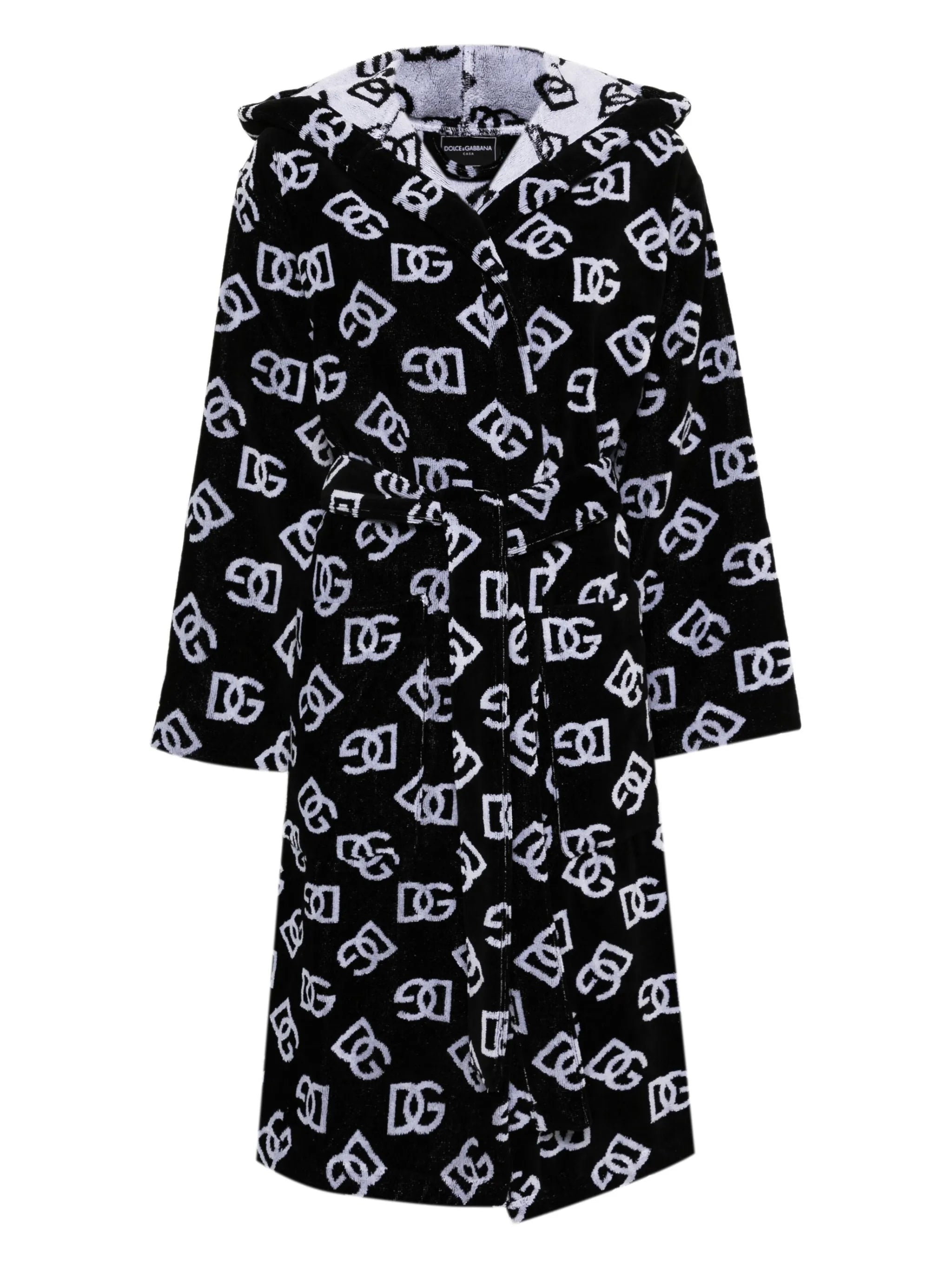 jacquard terry bath robe
