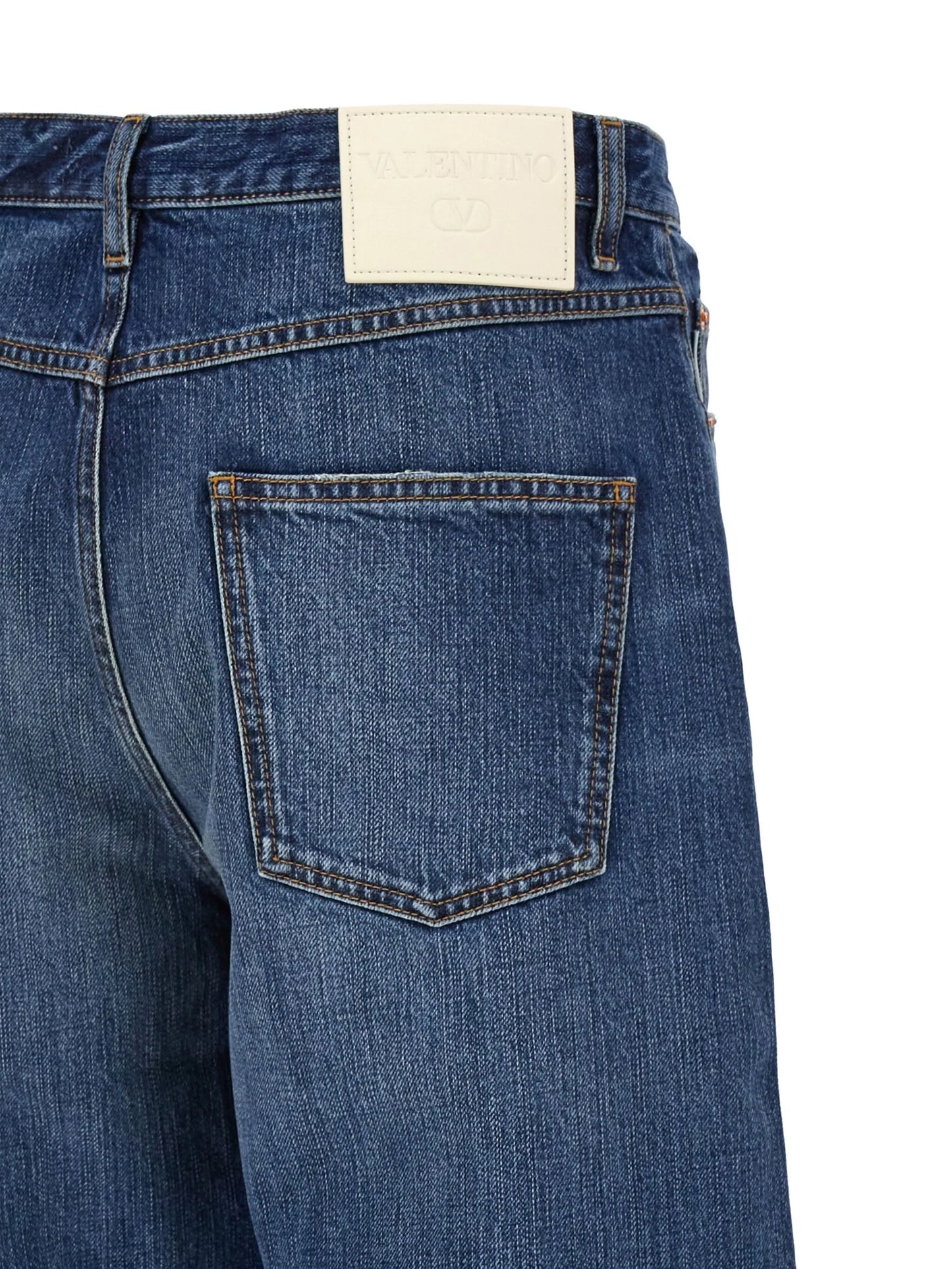 logo-patch loose-fit jeans