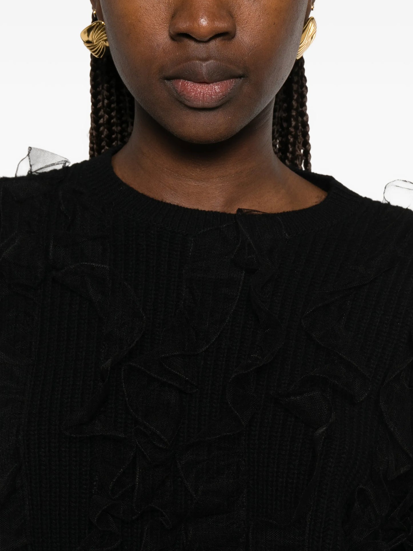 embroidered wool sweater