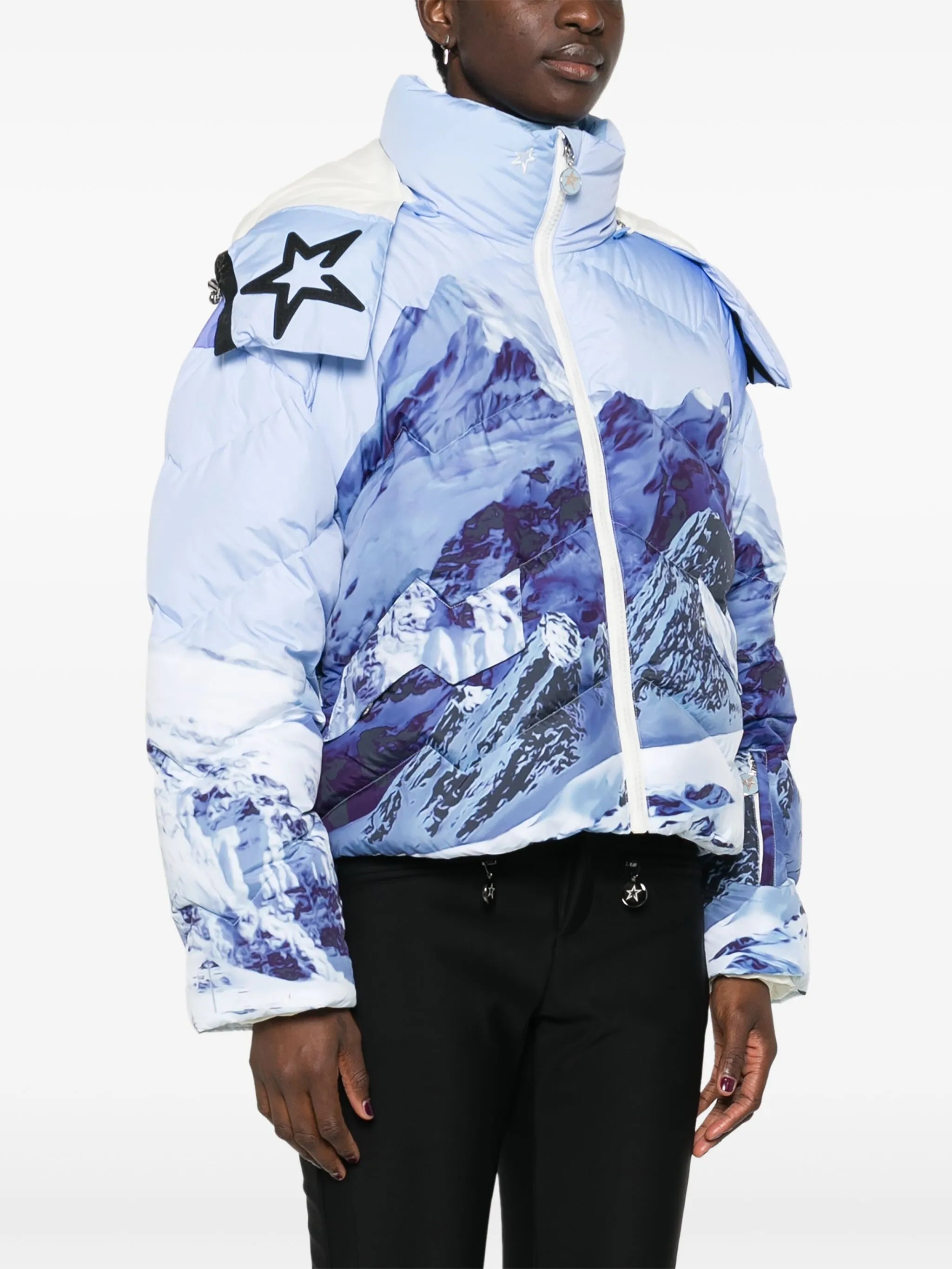 Mountain puffer ski jacket