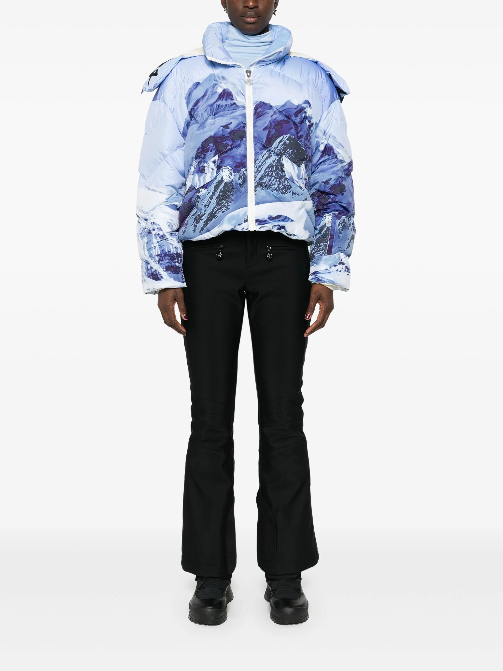Mountain puffer ski jacket
