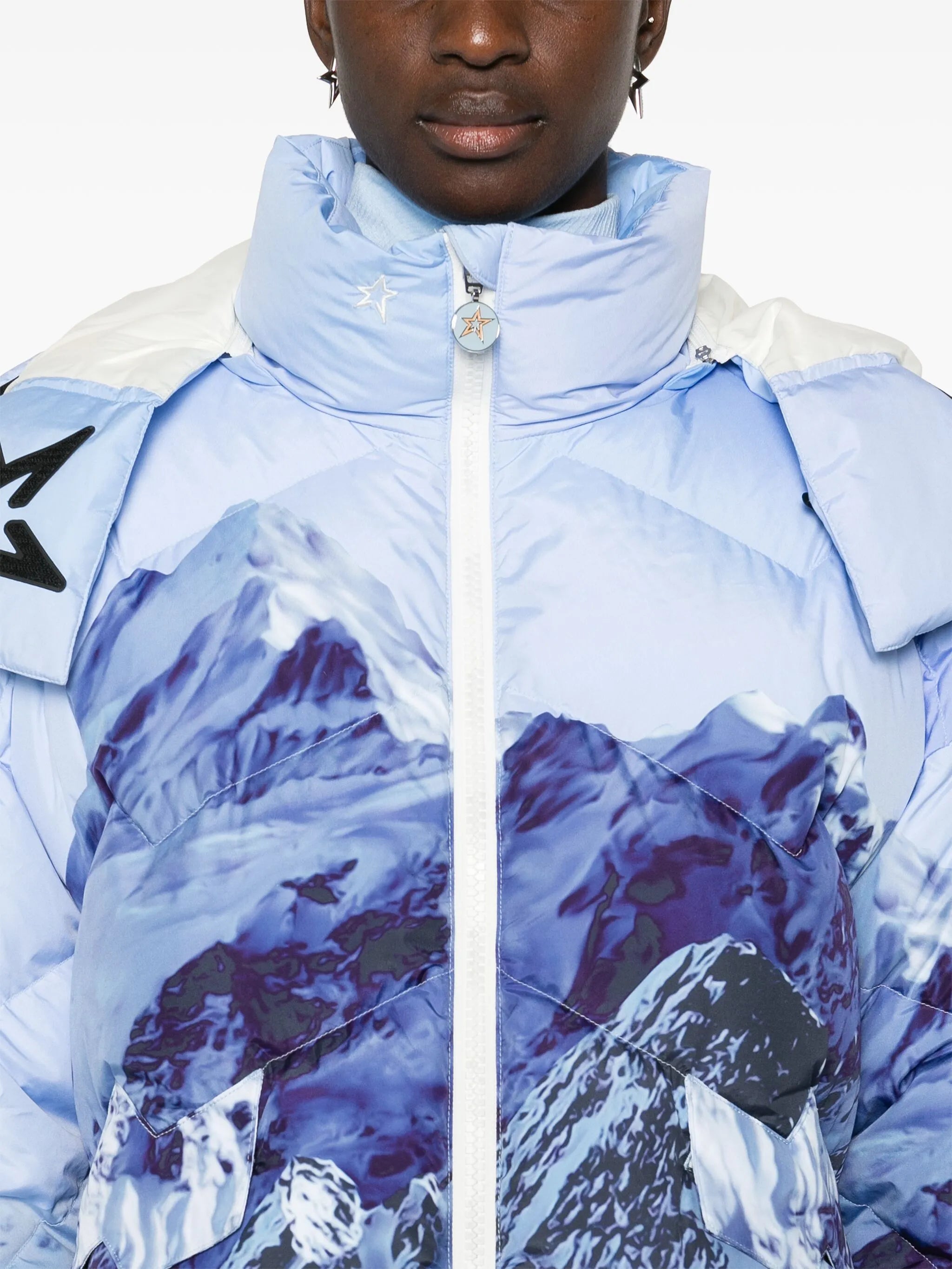 Mountain puffer ski jacket