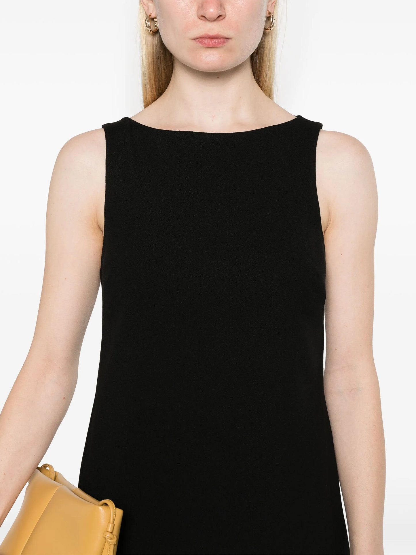 crepe shift dress