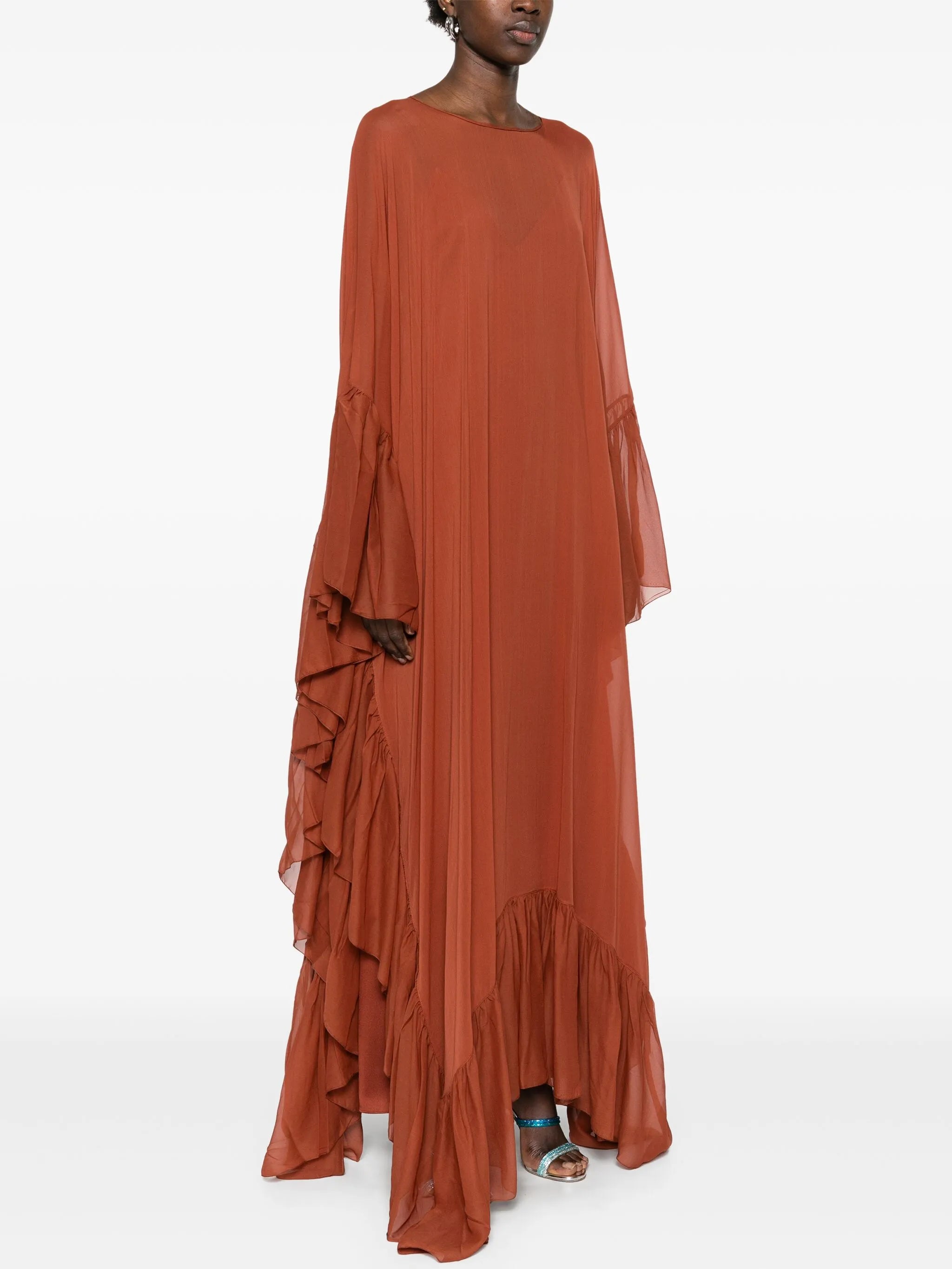 silk gown
