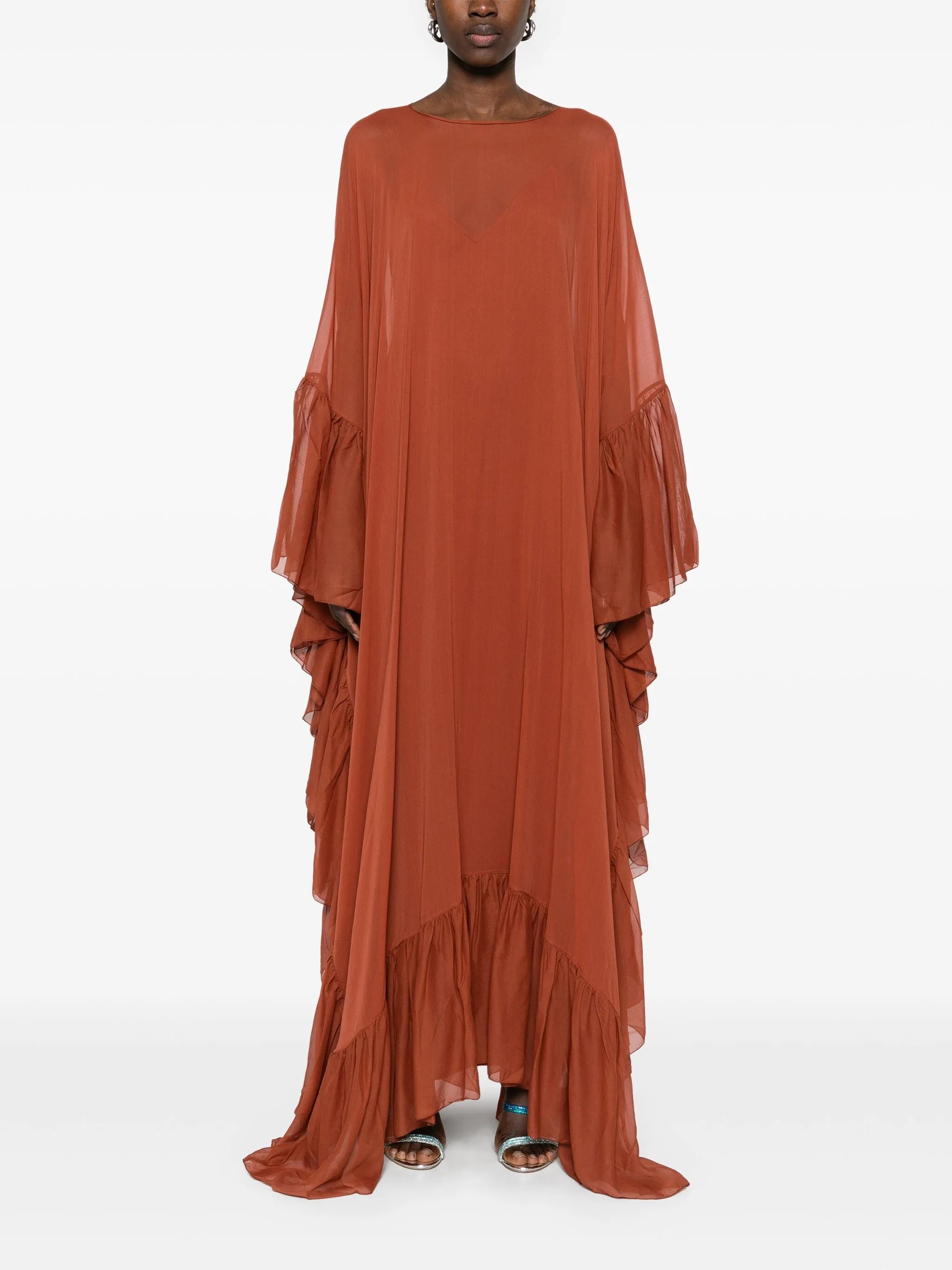 silk gown