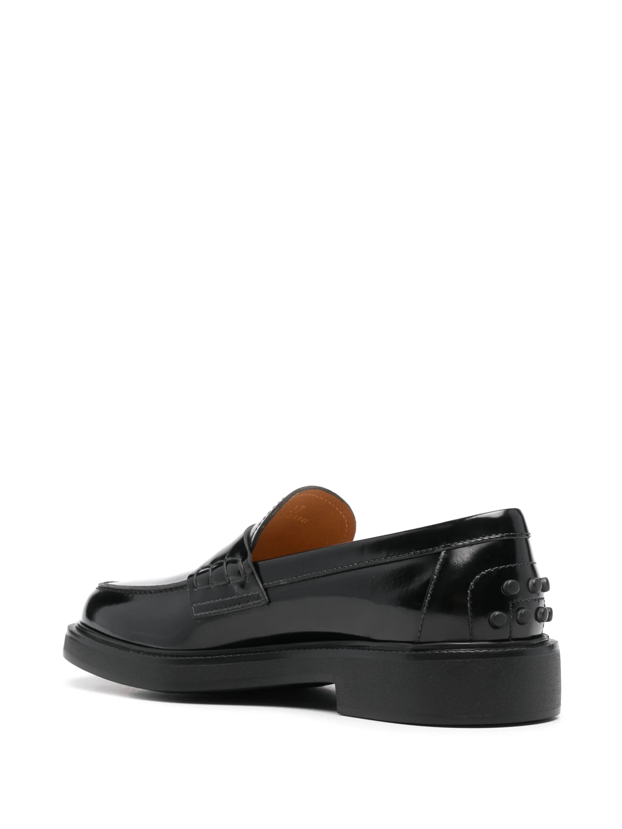 logo-lettering loafers