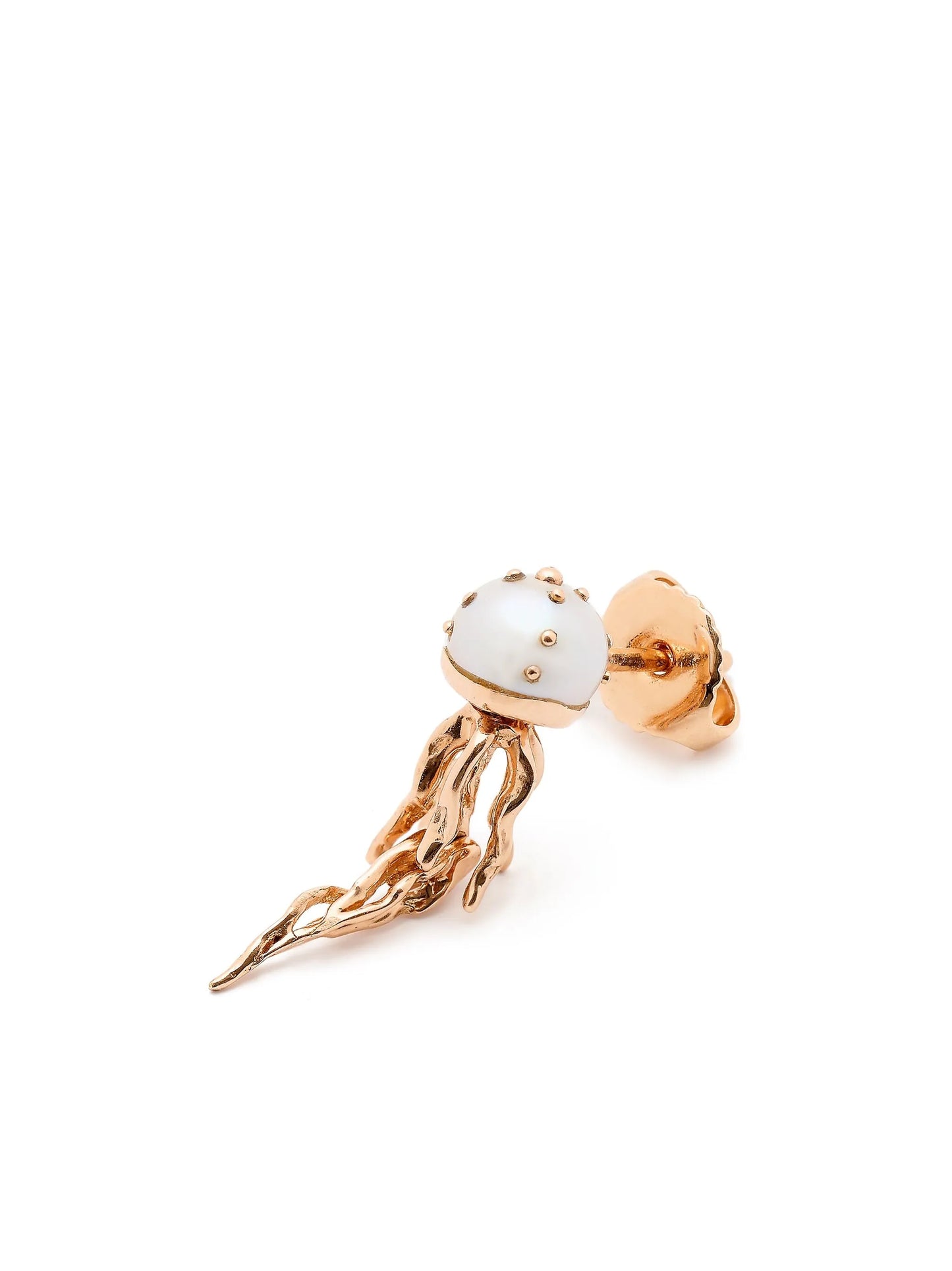 18kt rose gold Mini Jellyfish pearl earrings