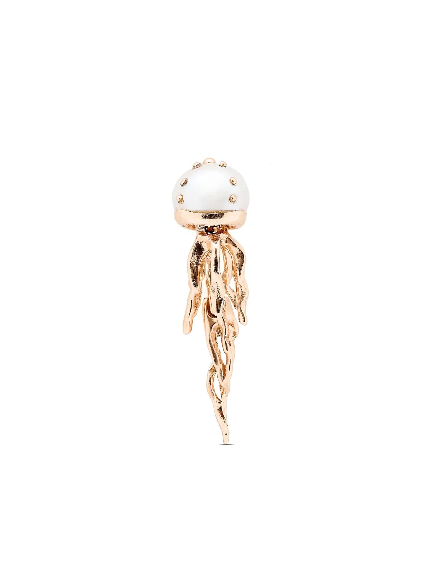 18kt rose gold Mini Jellyfish pearl earrings