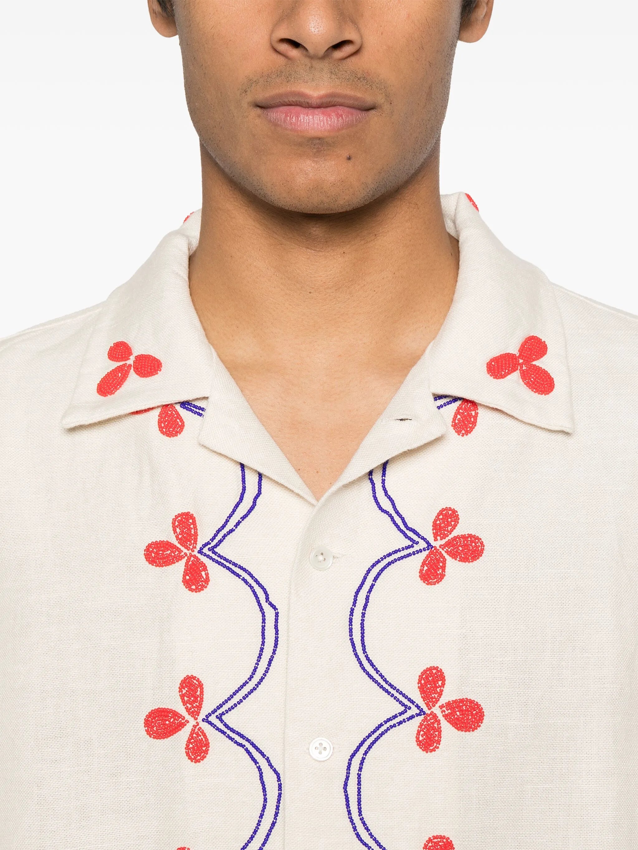 Garden Party beaded shirt