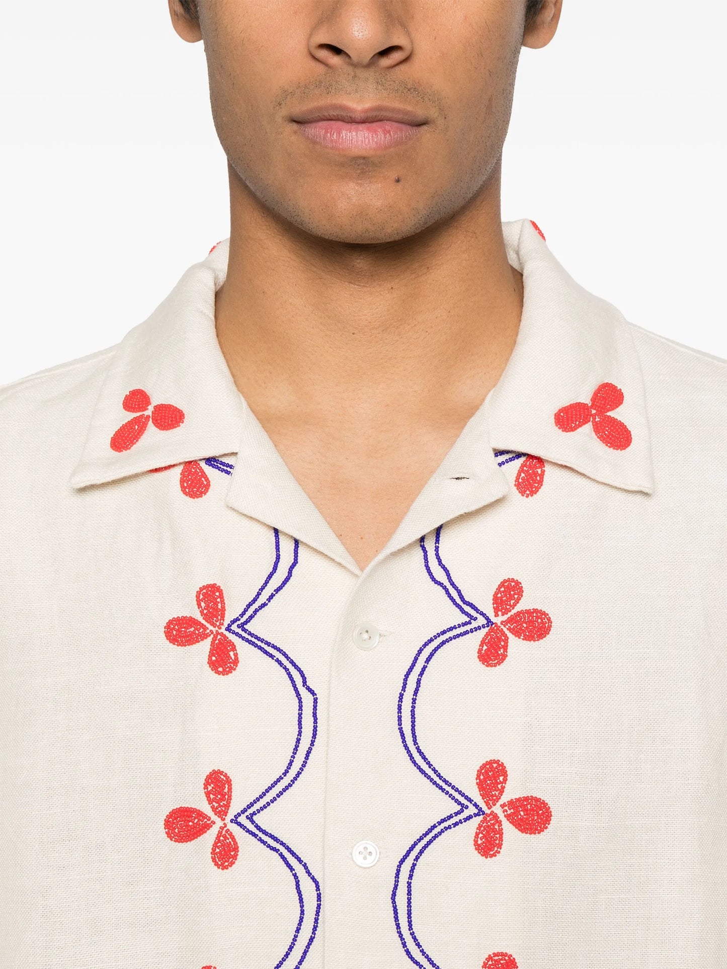 Garden Party beaded shirt