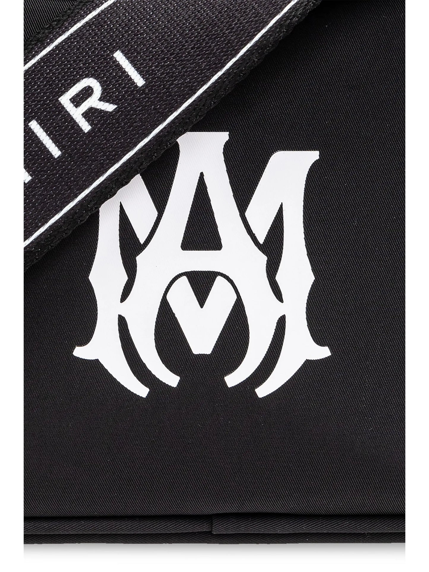 logo-print messenger bag