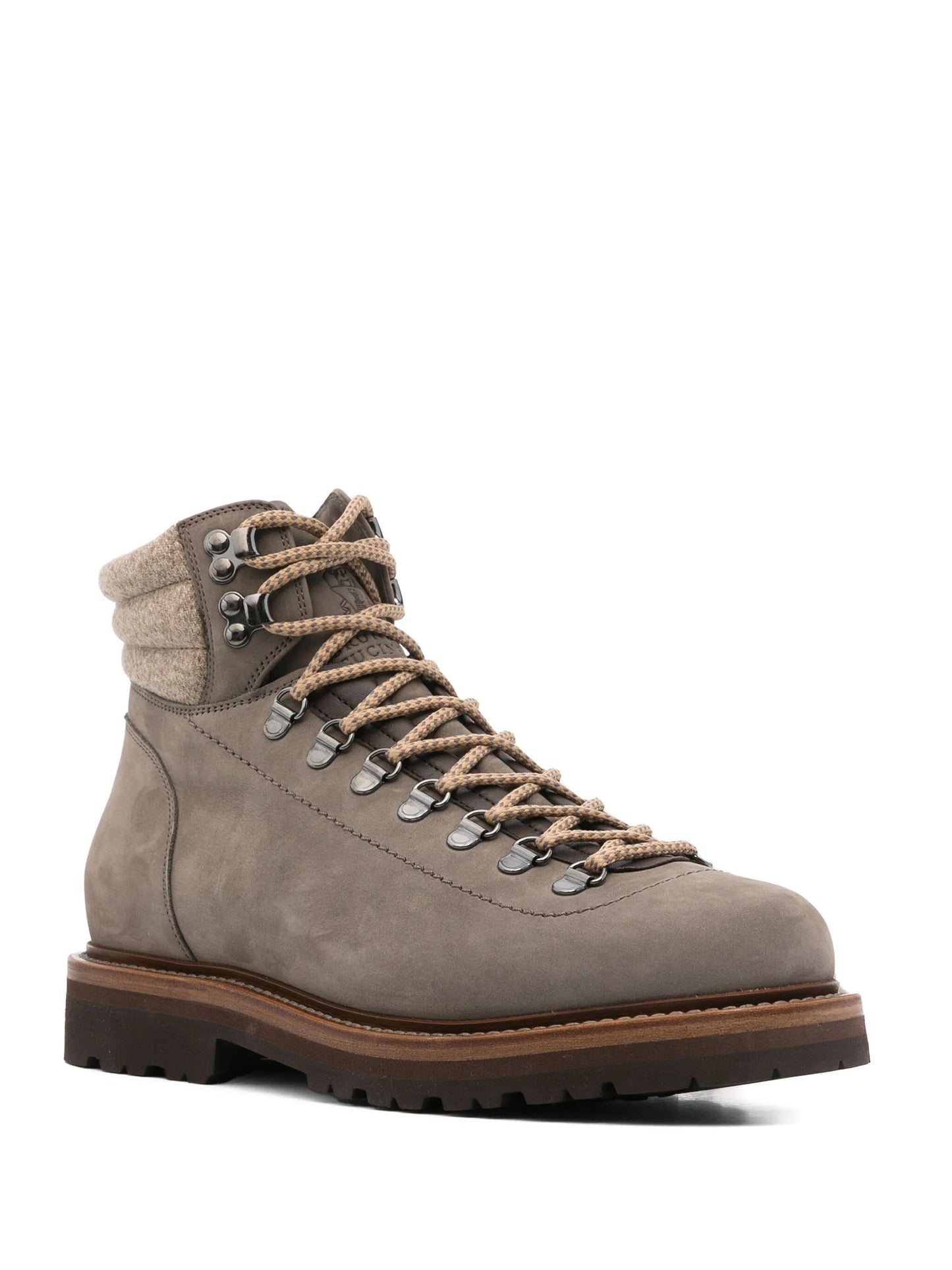 wool-insert nubuck boots