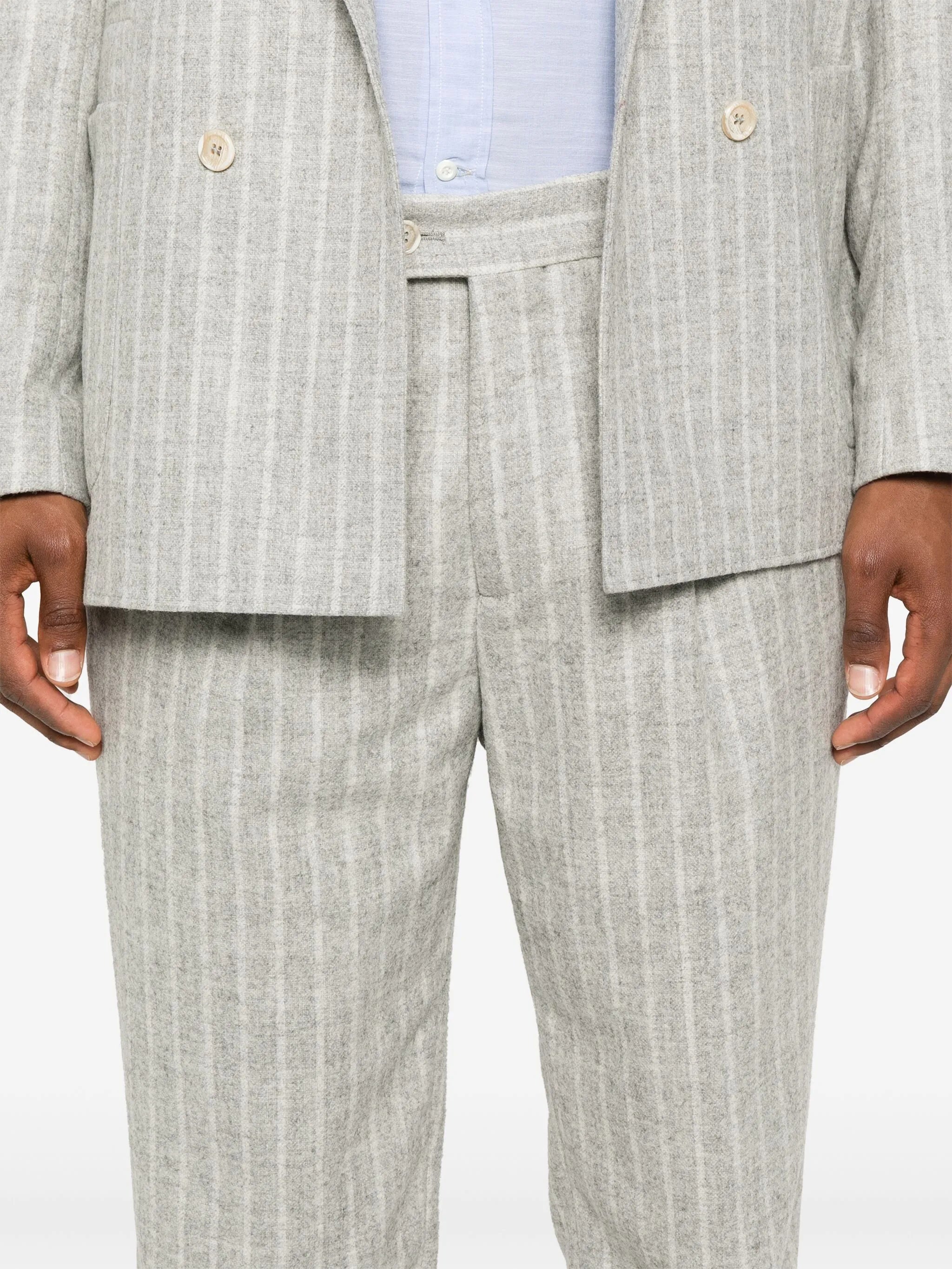 striped suit