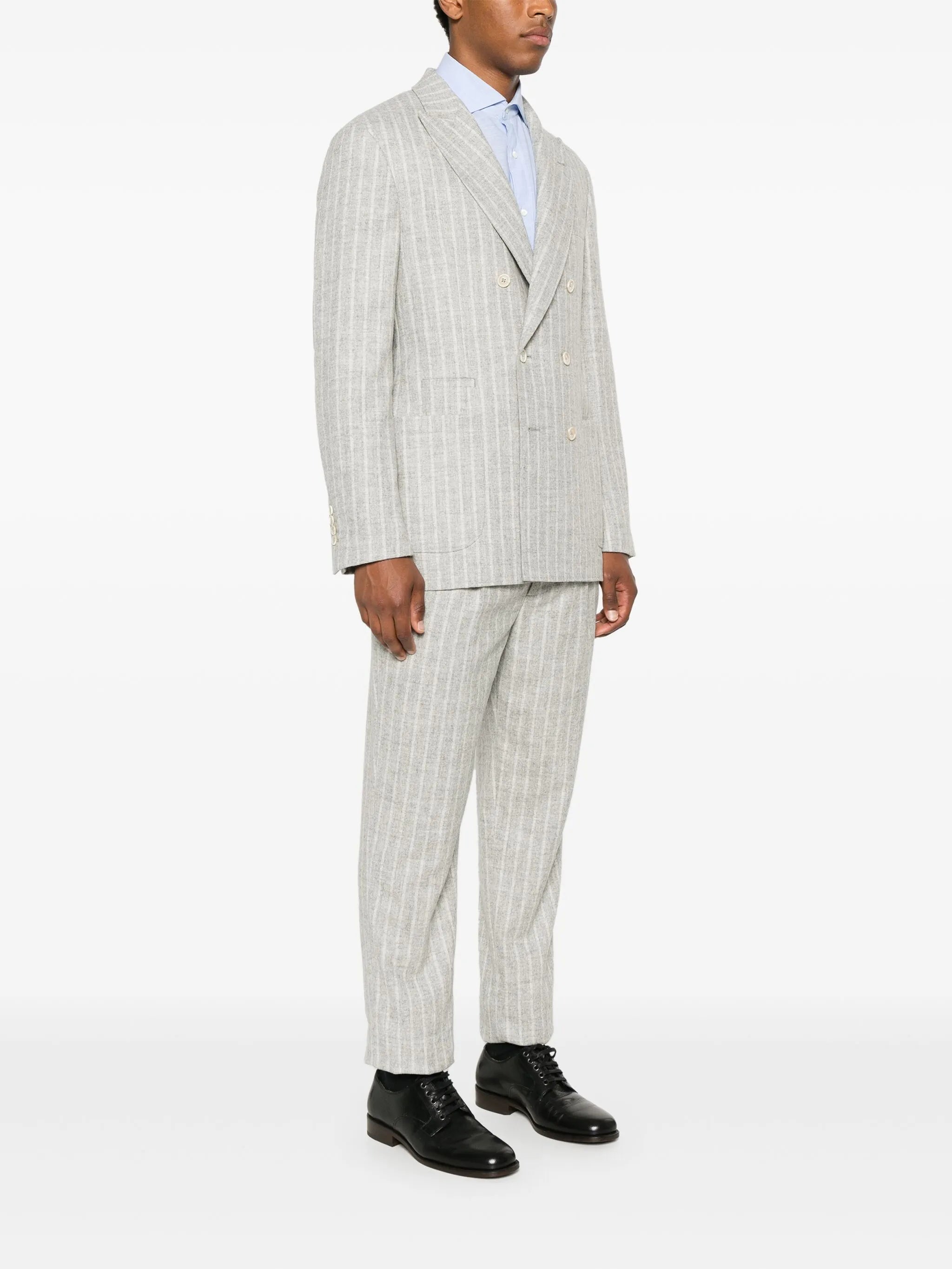 striped suit