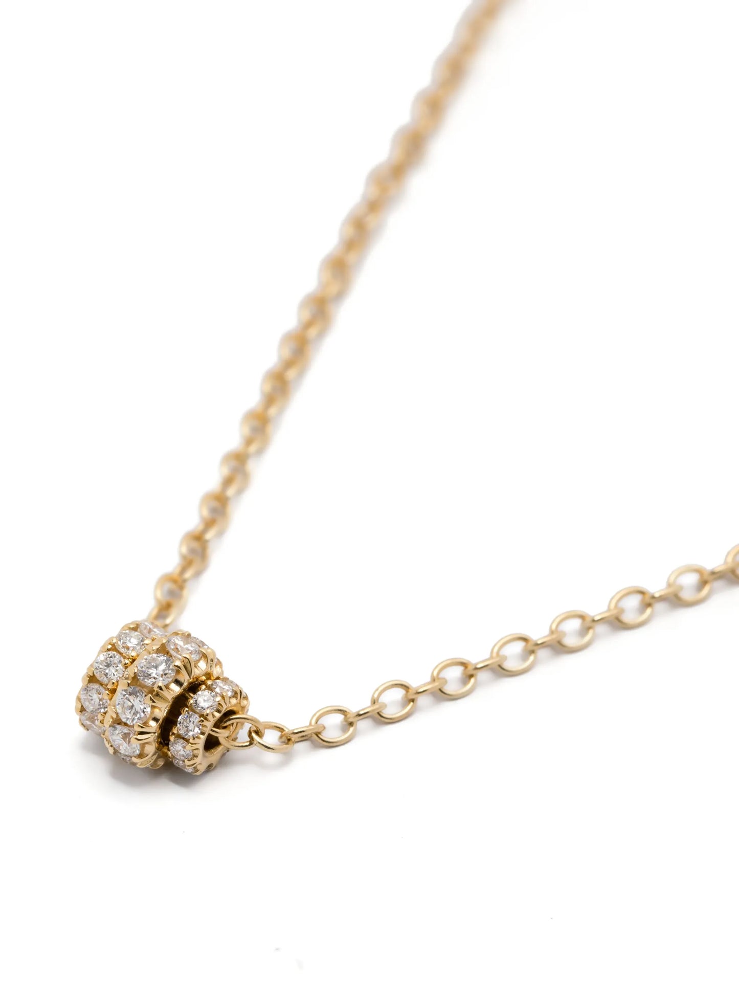 18kt yellow gold Vesta diamond necklace