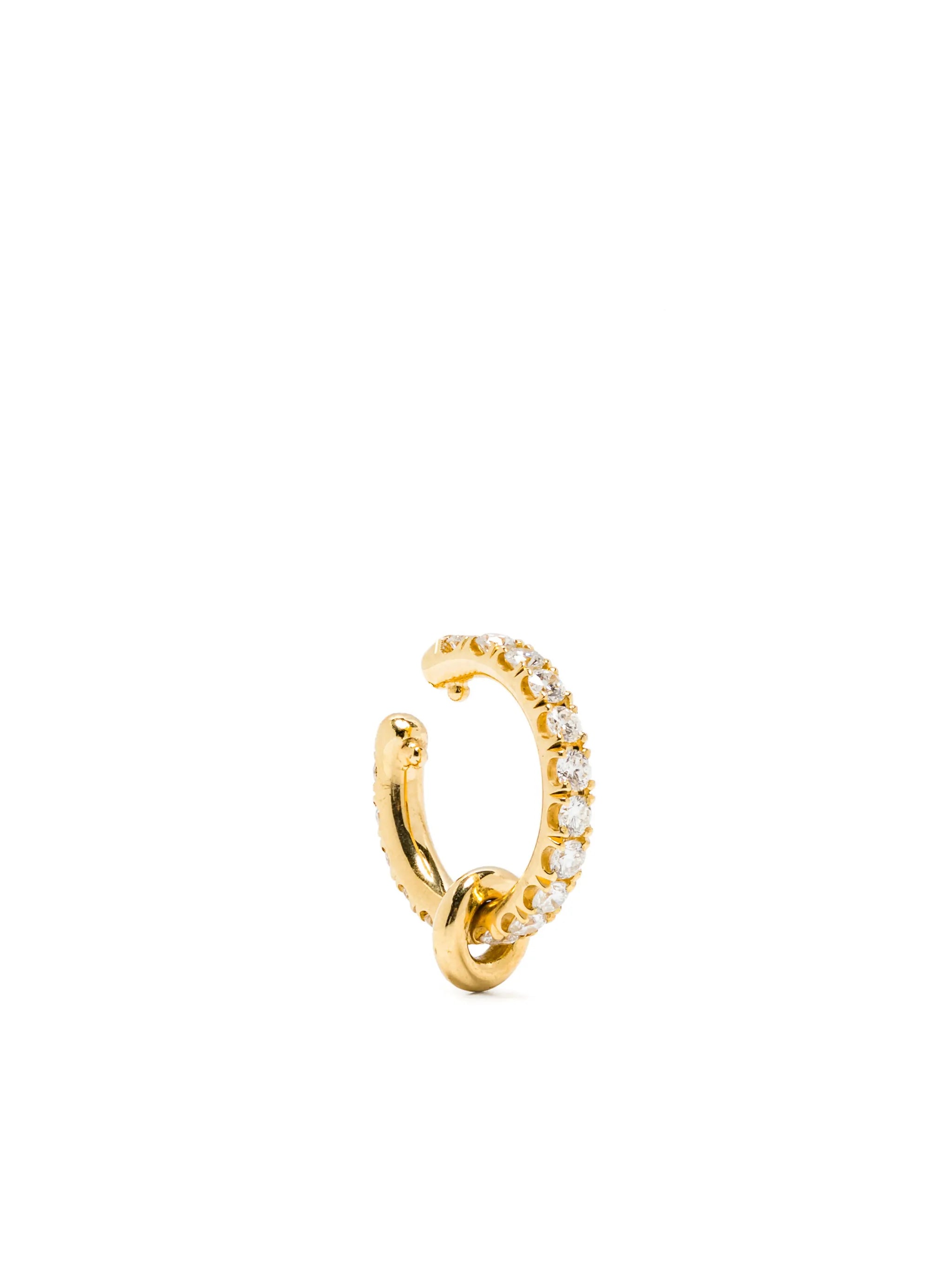 18kt yellow gold Elara diamond ear cuff