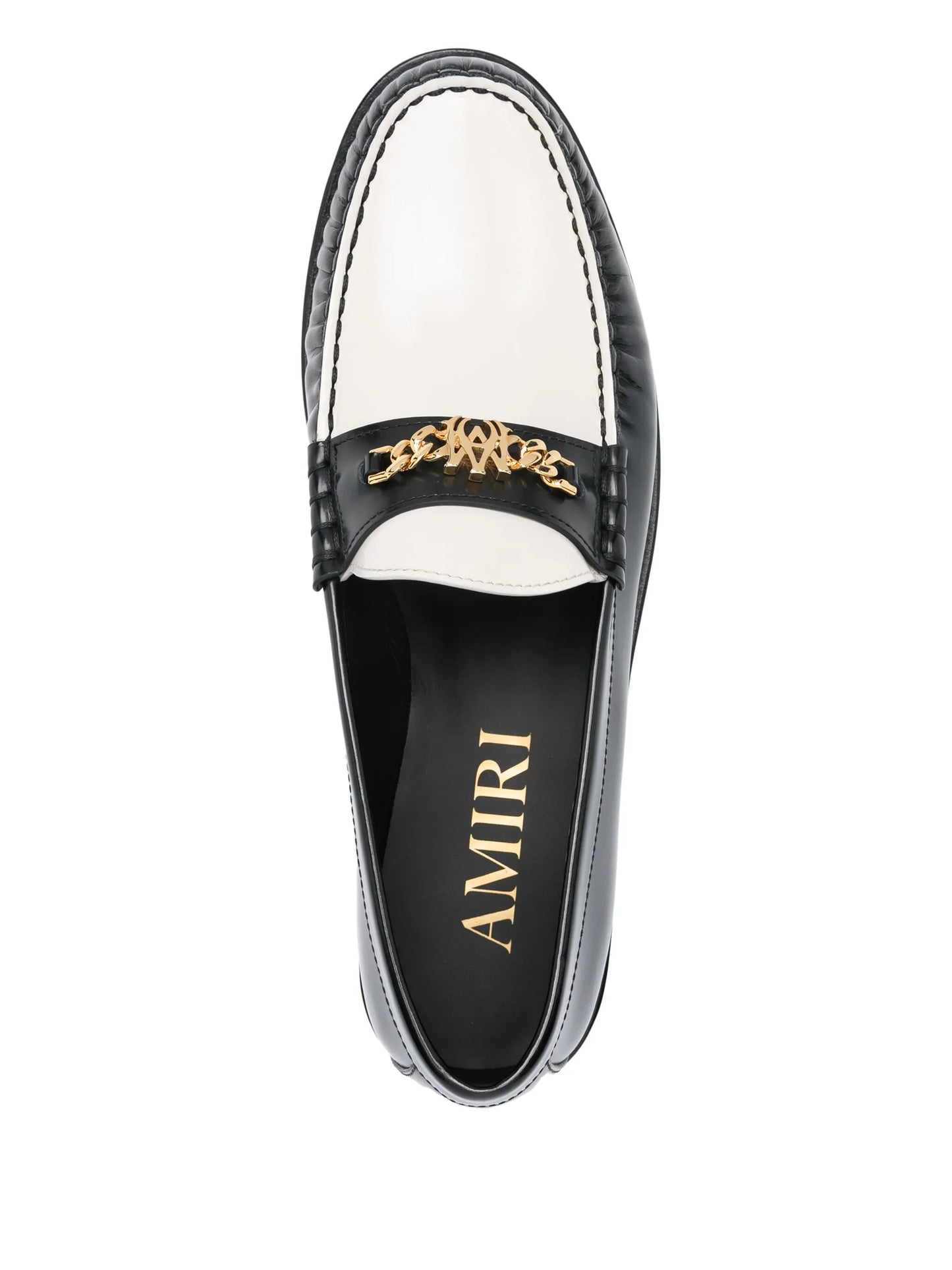 two-tone MA Chain loafers