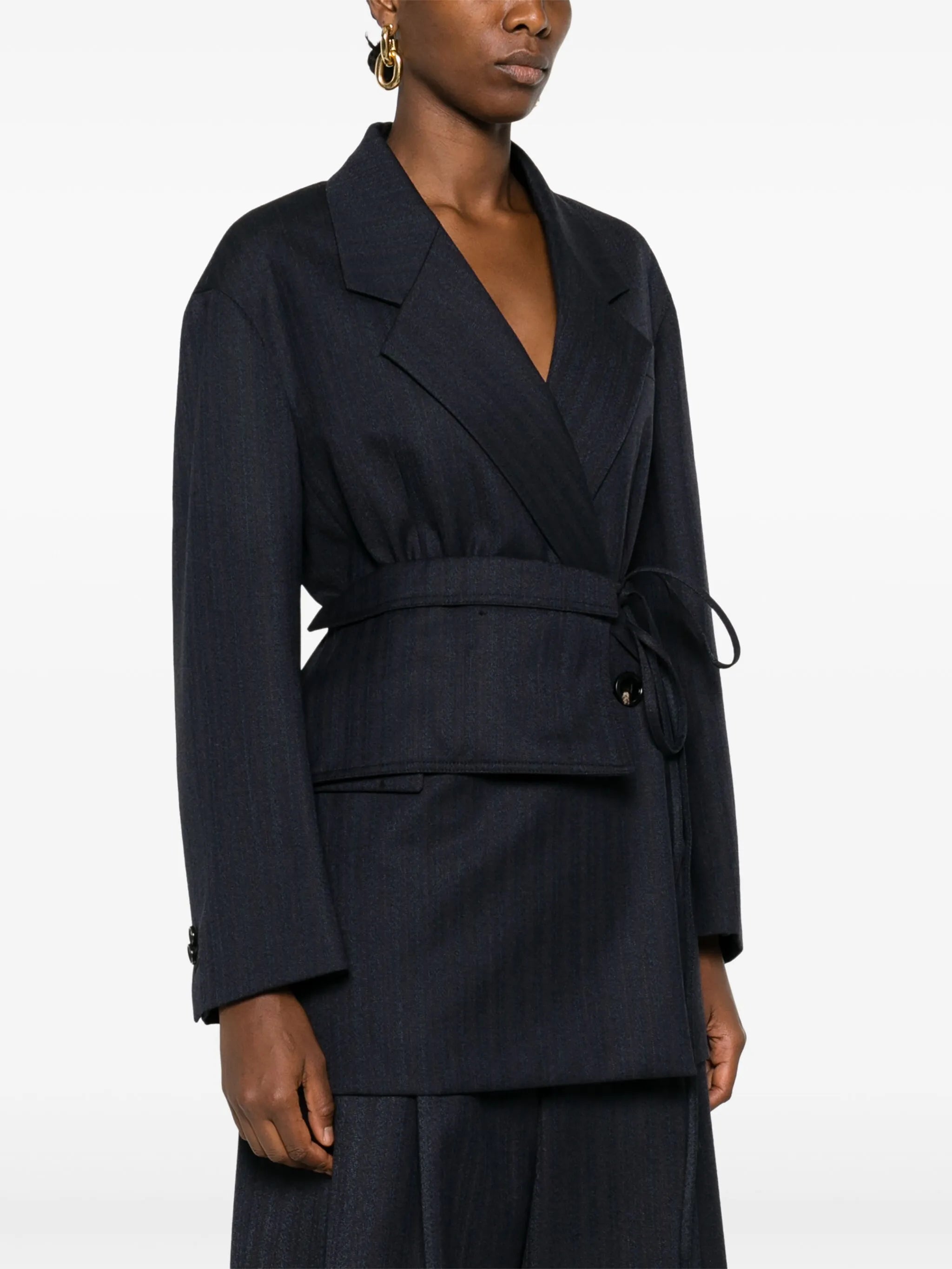 wool belted jacket