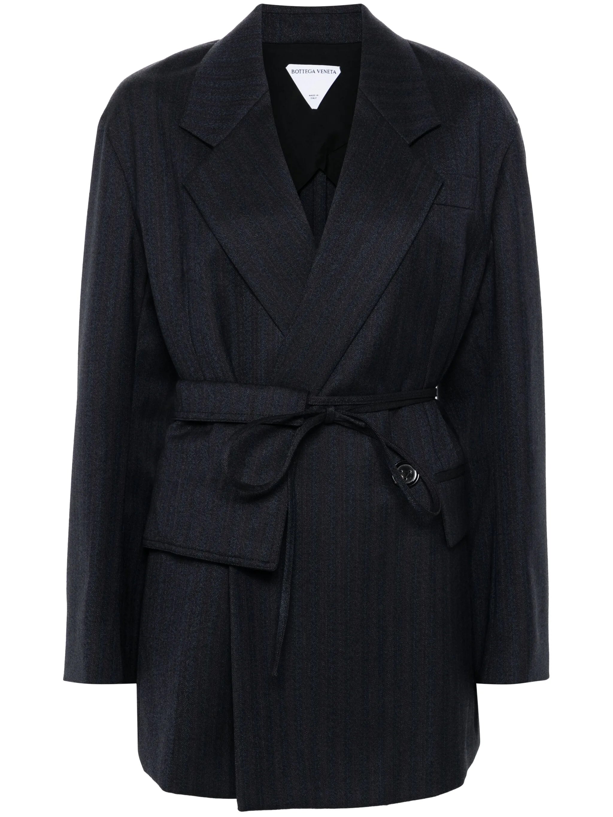 wool belted jacket