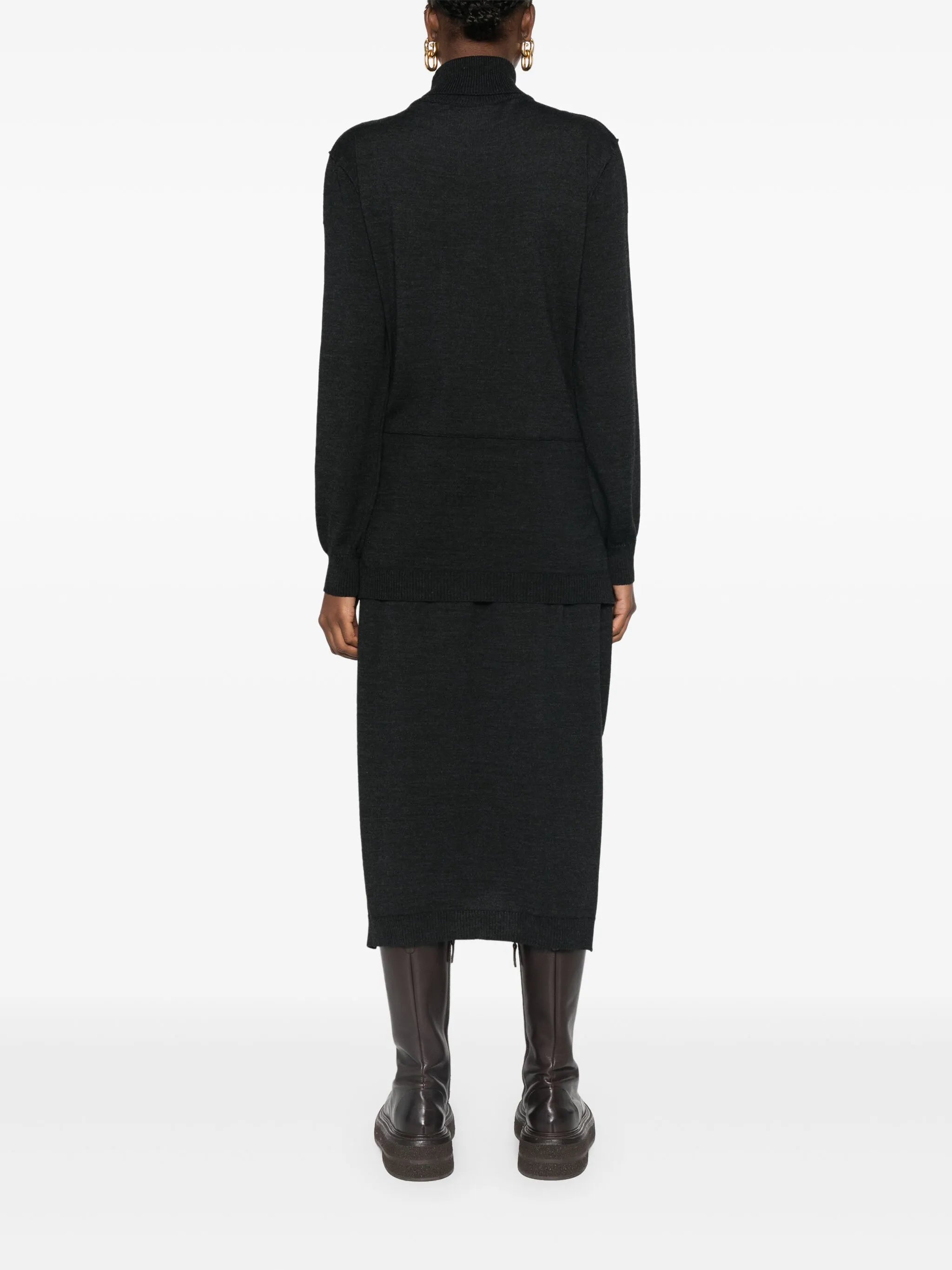 Trompe L'Oeil midi dress