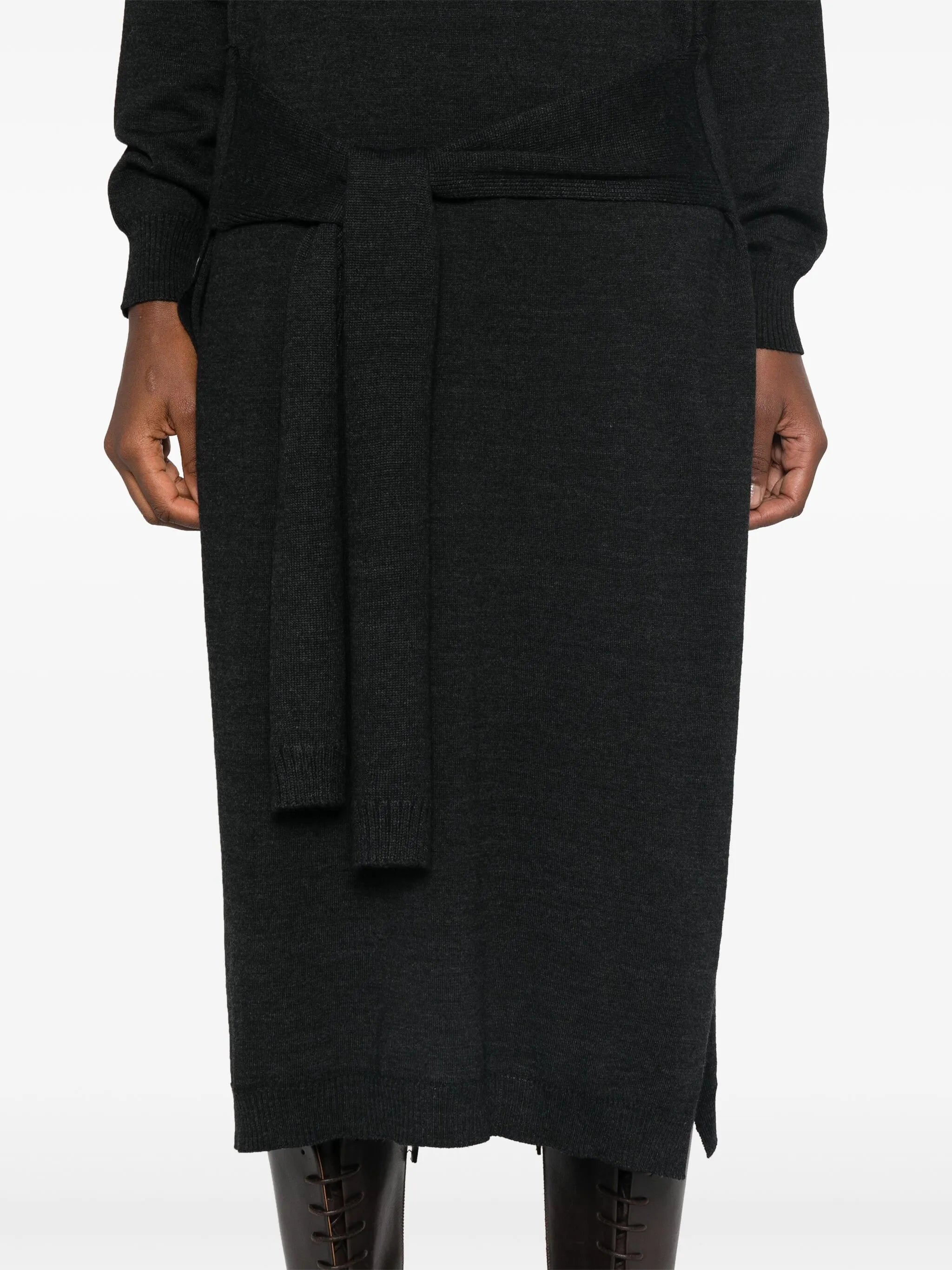 Trompe L'Oeil midi dress