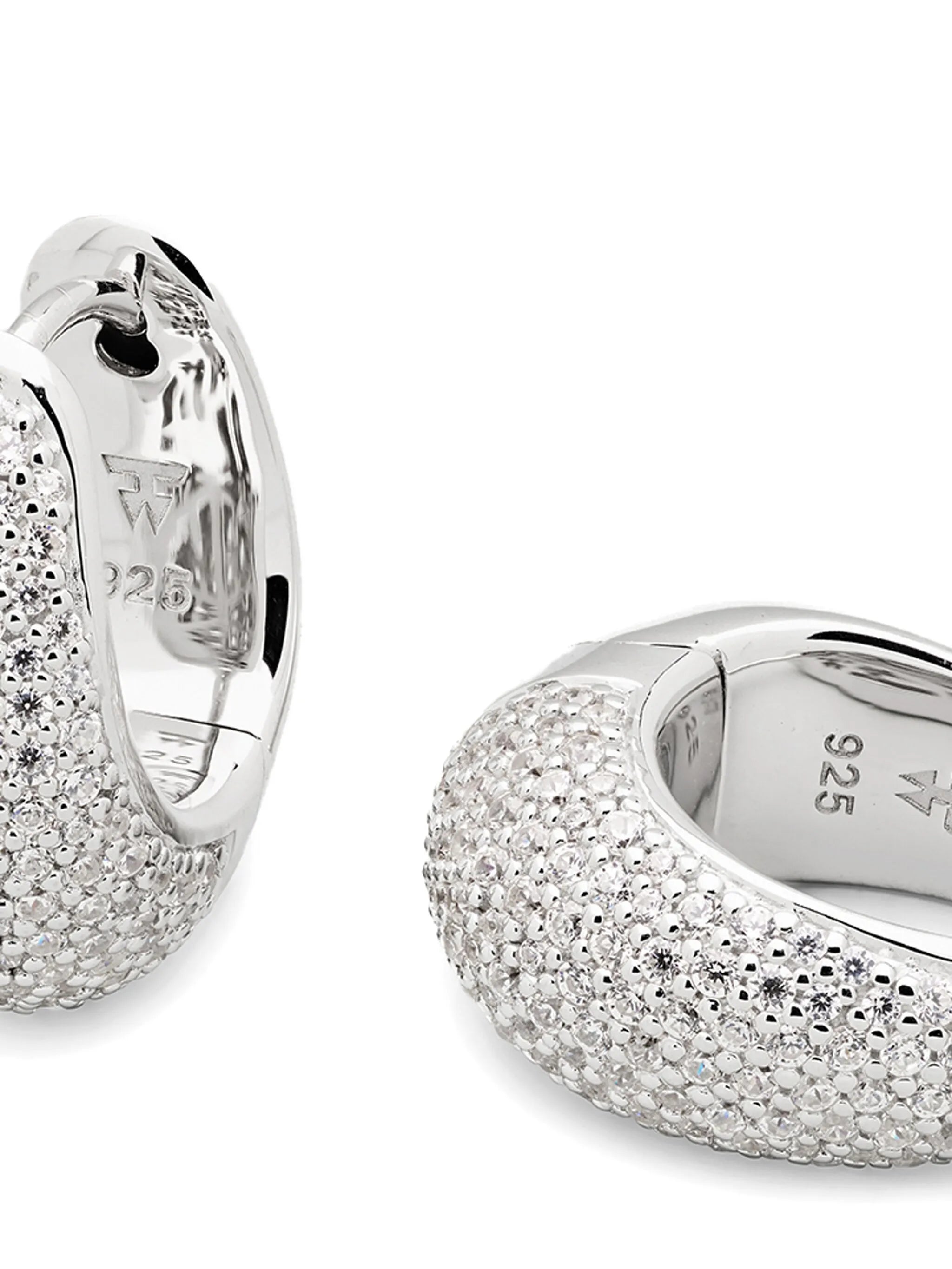 Ice hoop earrings