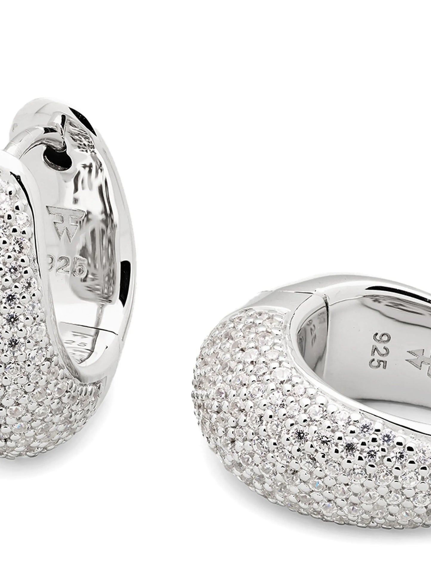 Ice hoop earrings