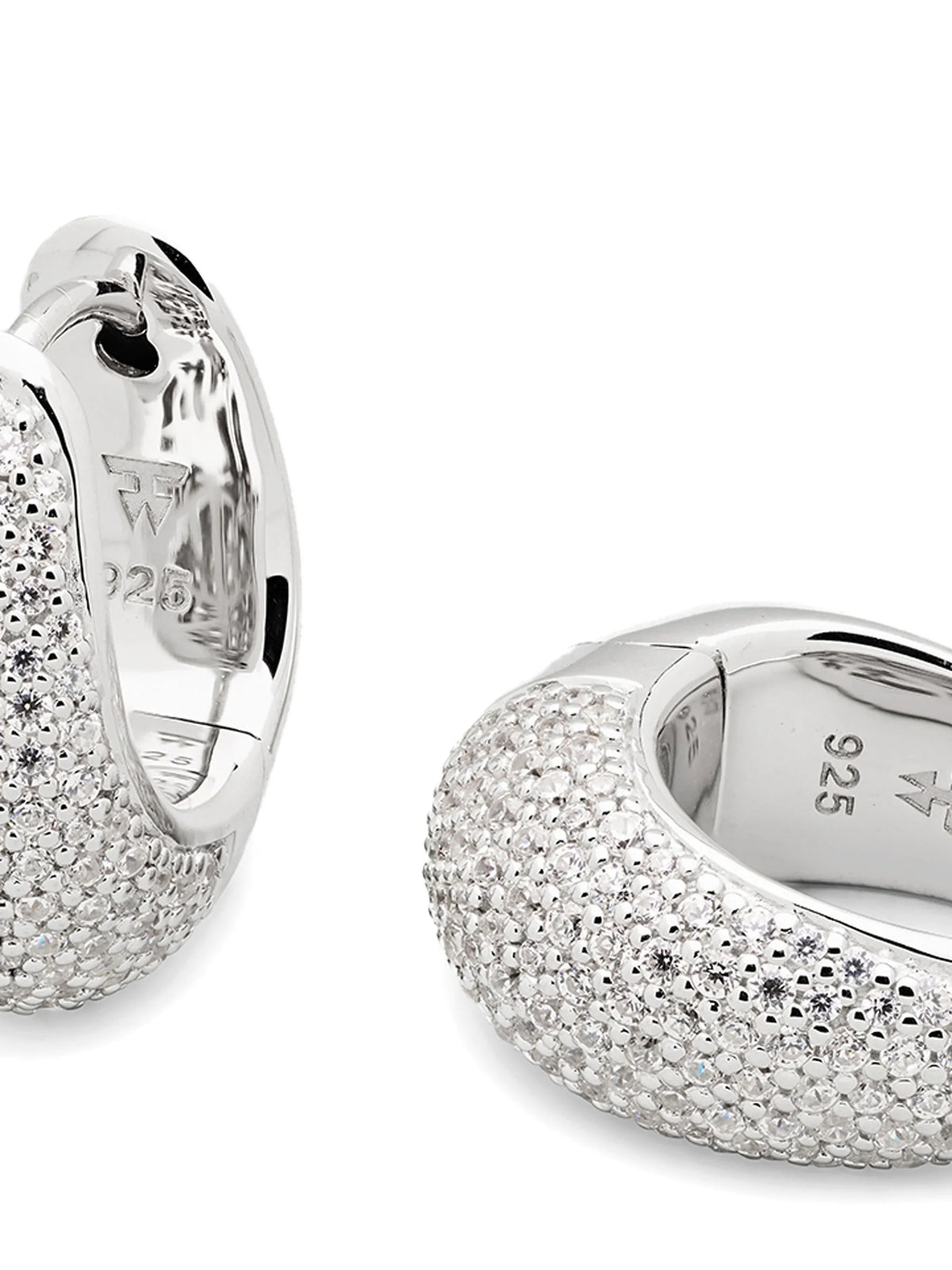 Ice hoops small pave