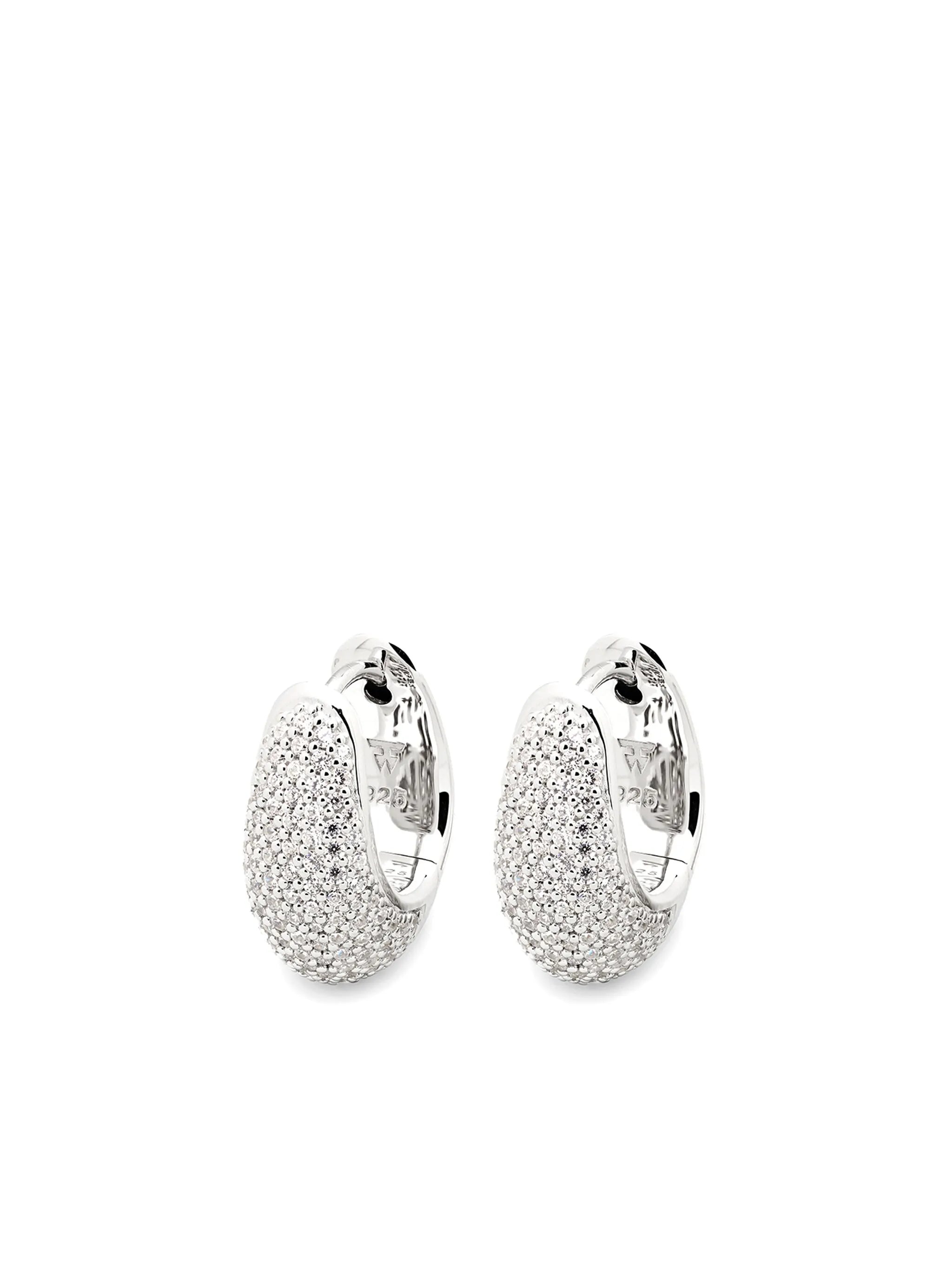 Ice hoop earrings