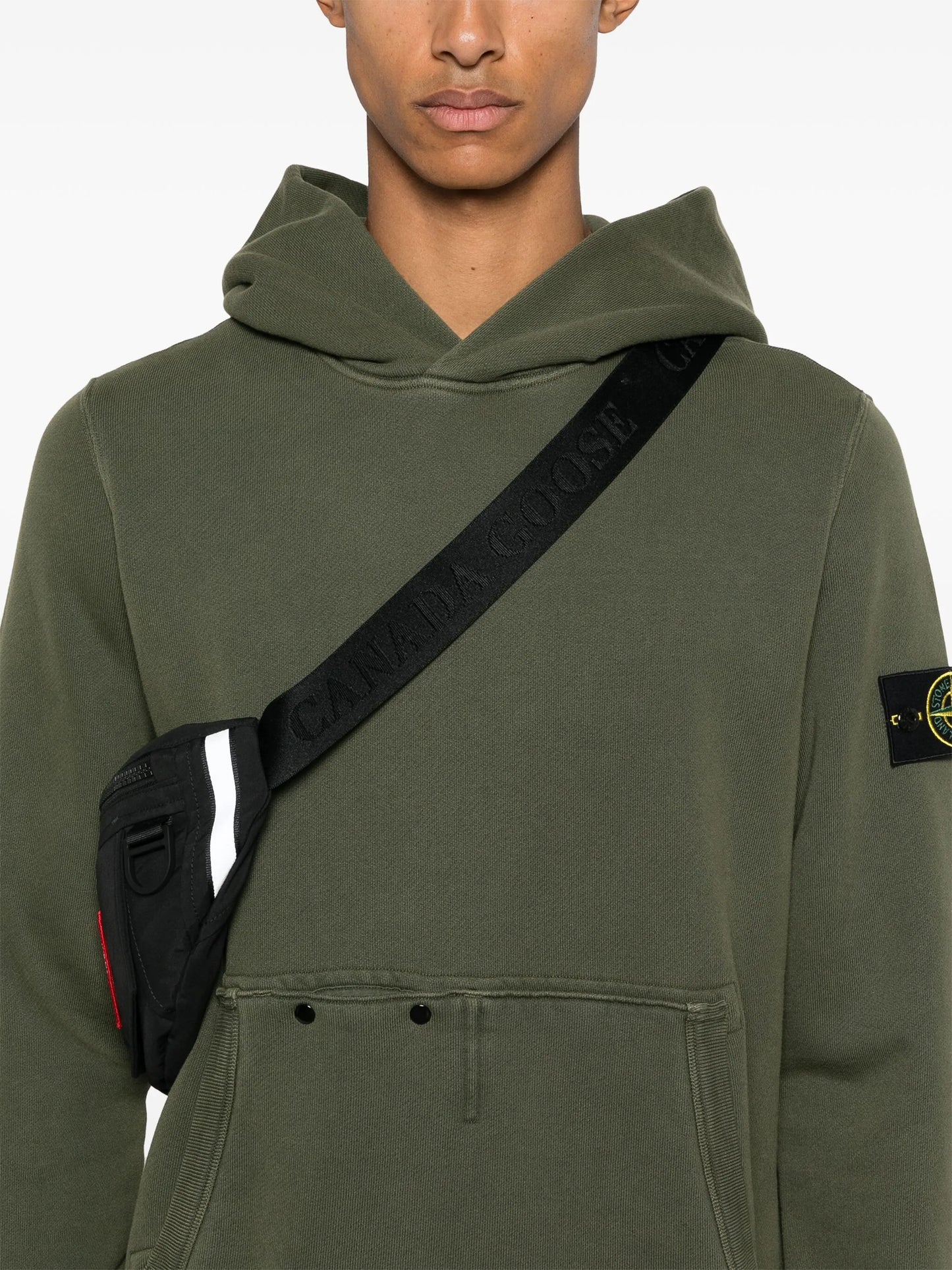 Compass-badge hoodie