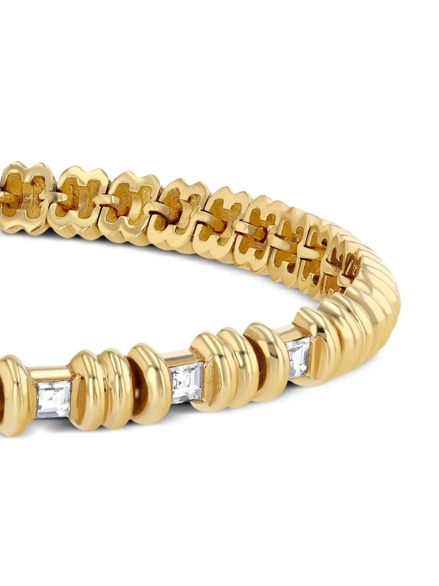 18kt yellow gold diamond bracelet