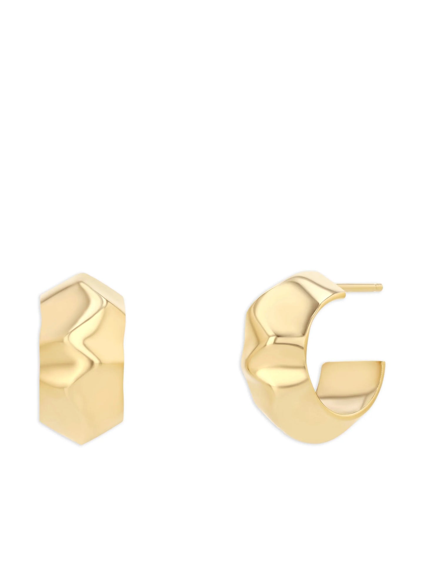 18kt yellow gold Small Wave earrings