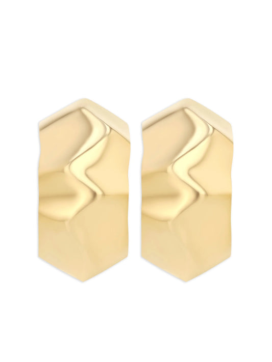 18kt yellow gold Small Wave earrings