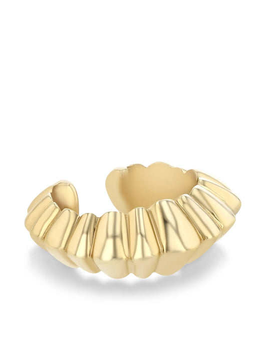 18kt yellow gold Crescent ear cuff