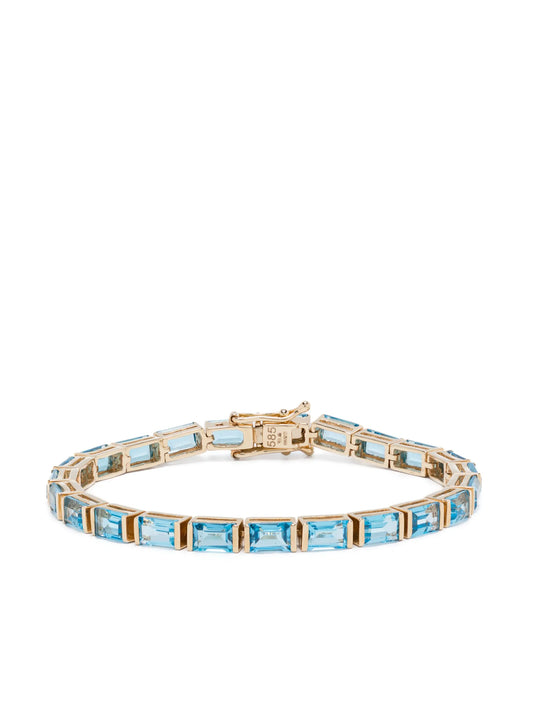 14kt yellow gold Creo topaz bracelet