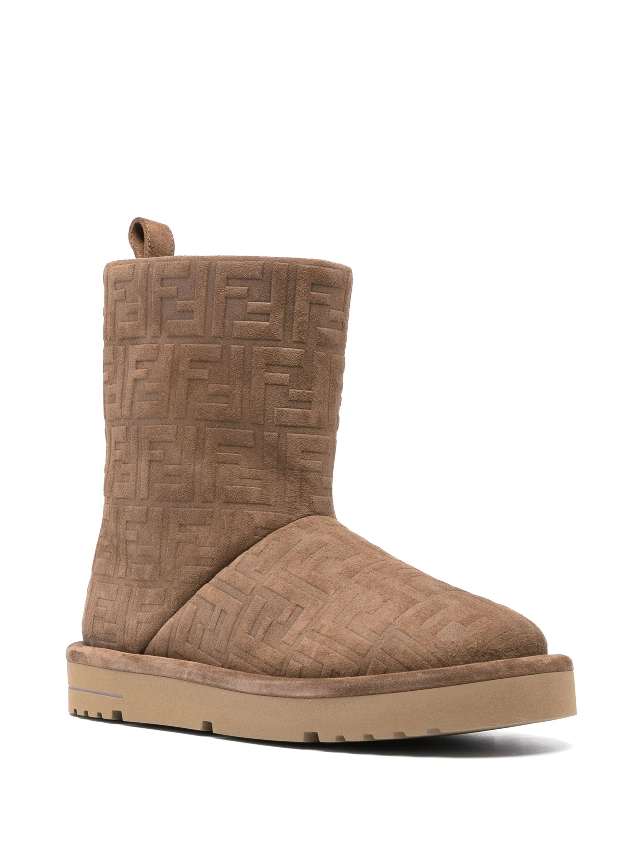 FF jacquard boots