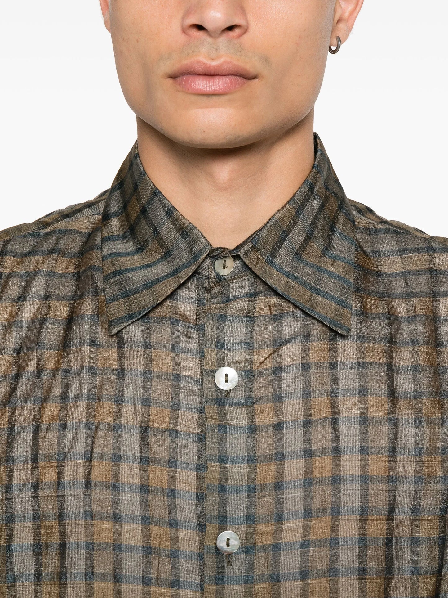 check-pattern shirt