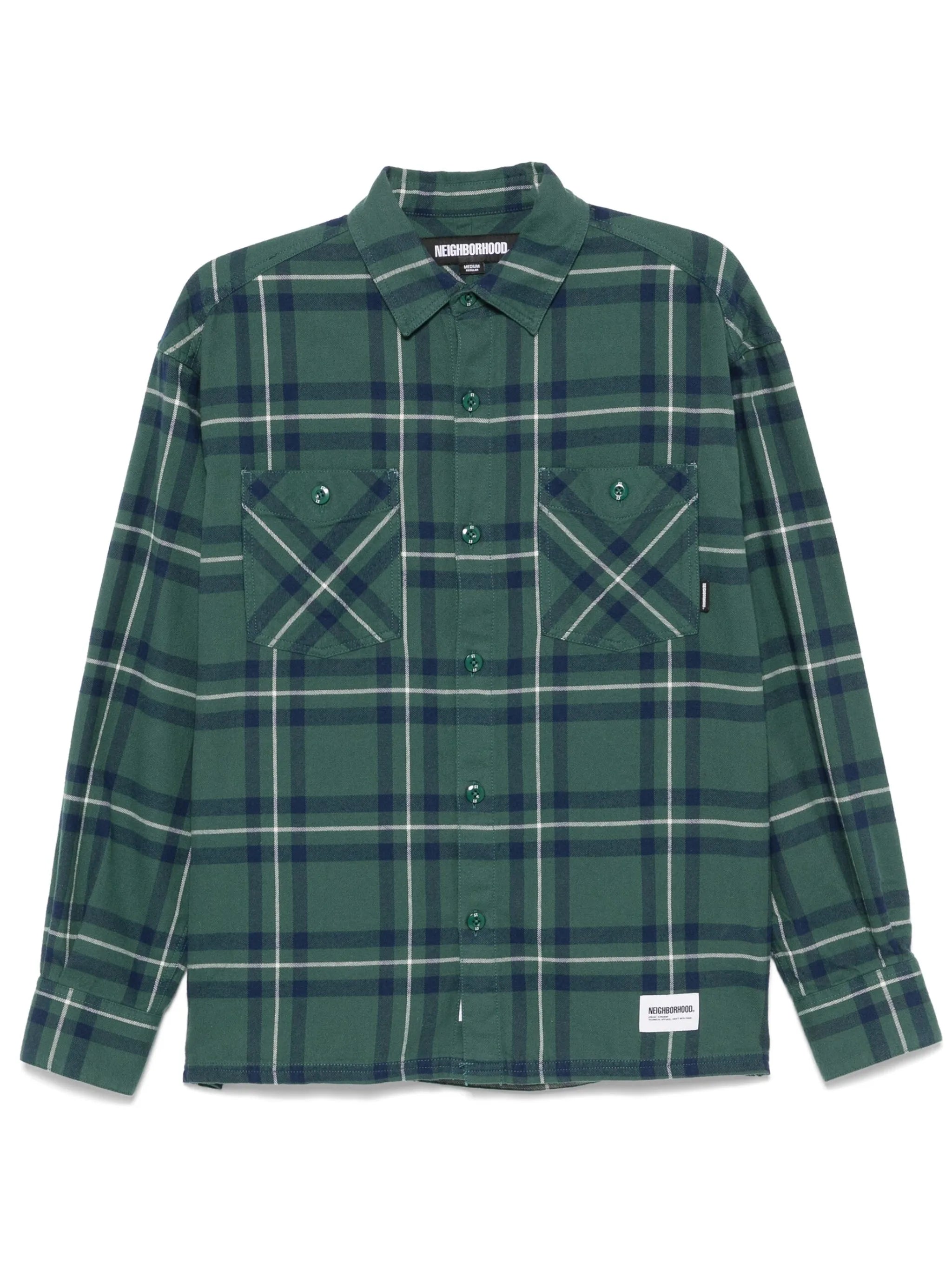 tartan-check shirt